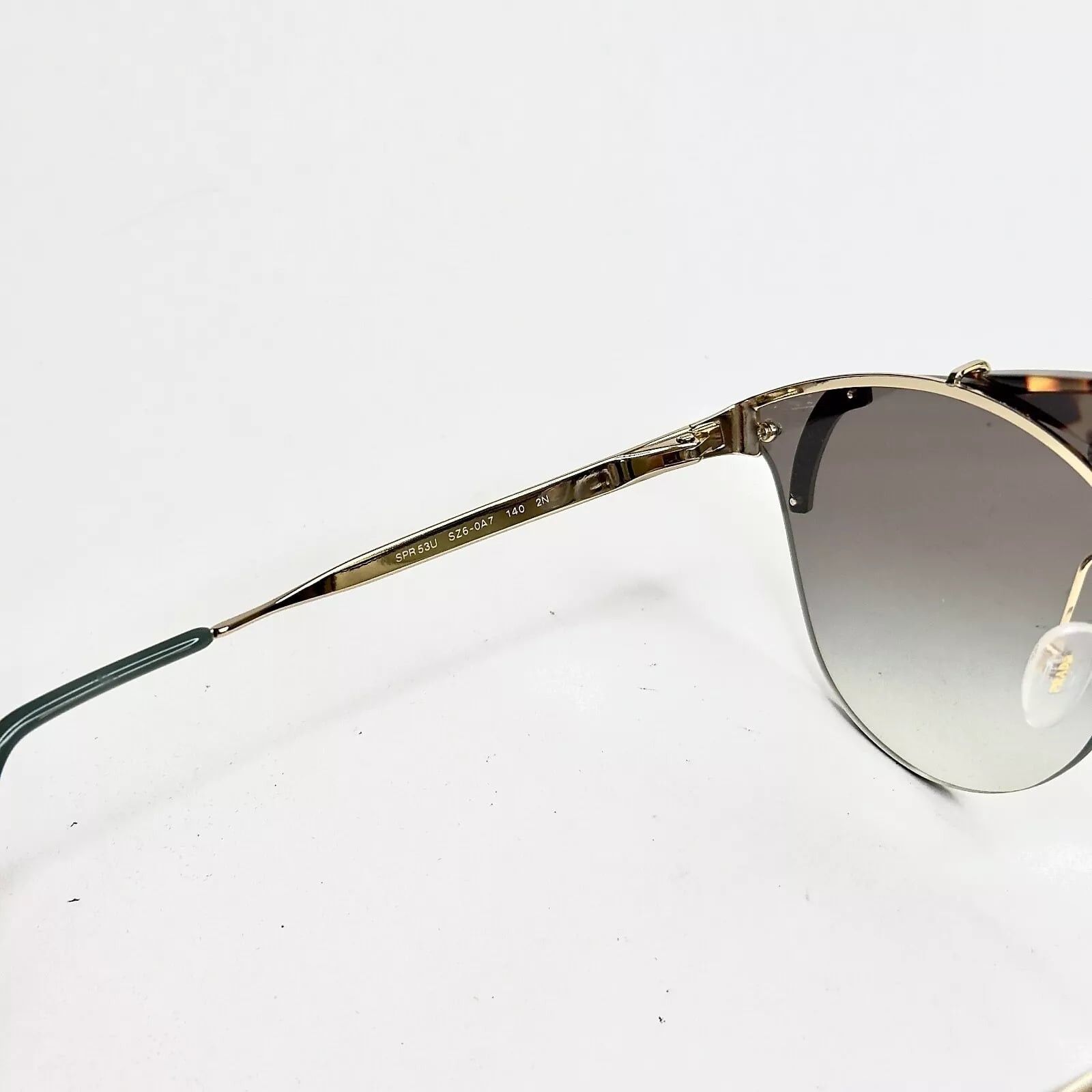 Prada PRADA ORNATE 53U Gold Green Grey Bar Fashion PR53US 53US Size ONE SIZE - 2 Thumbnail