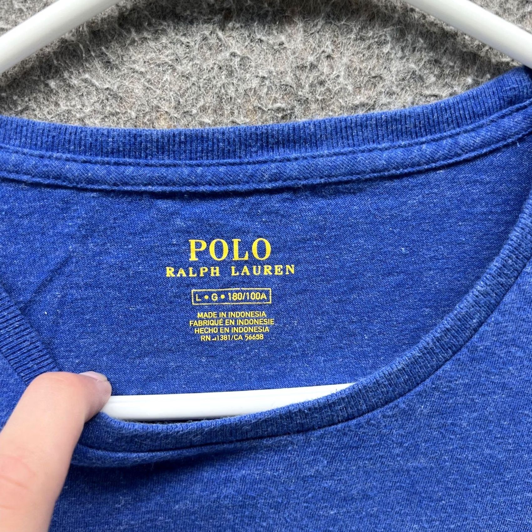 Polo Ralph Lauren Polo Ralph Lauren Shirt Mens Large Blue Crewneck Embroidered Pony Casual Tee Size US L / EU 52-54 / 3 - 6 Thumbnail