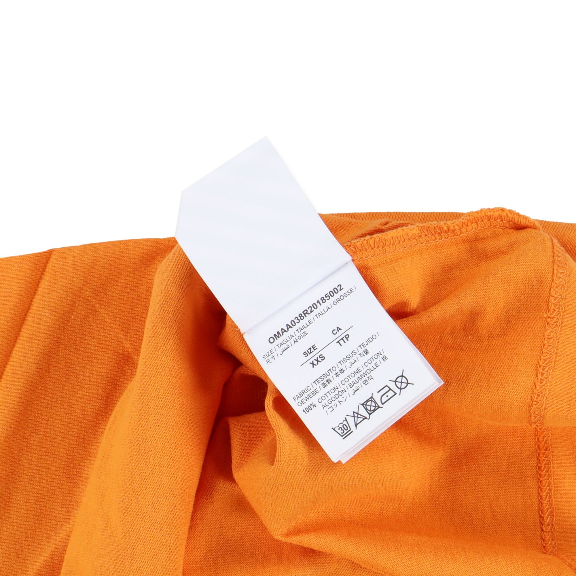 Orange Tape Arrows Logo Oversized T-Shirt