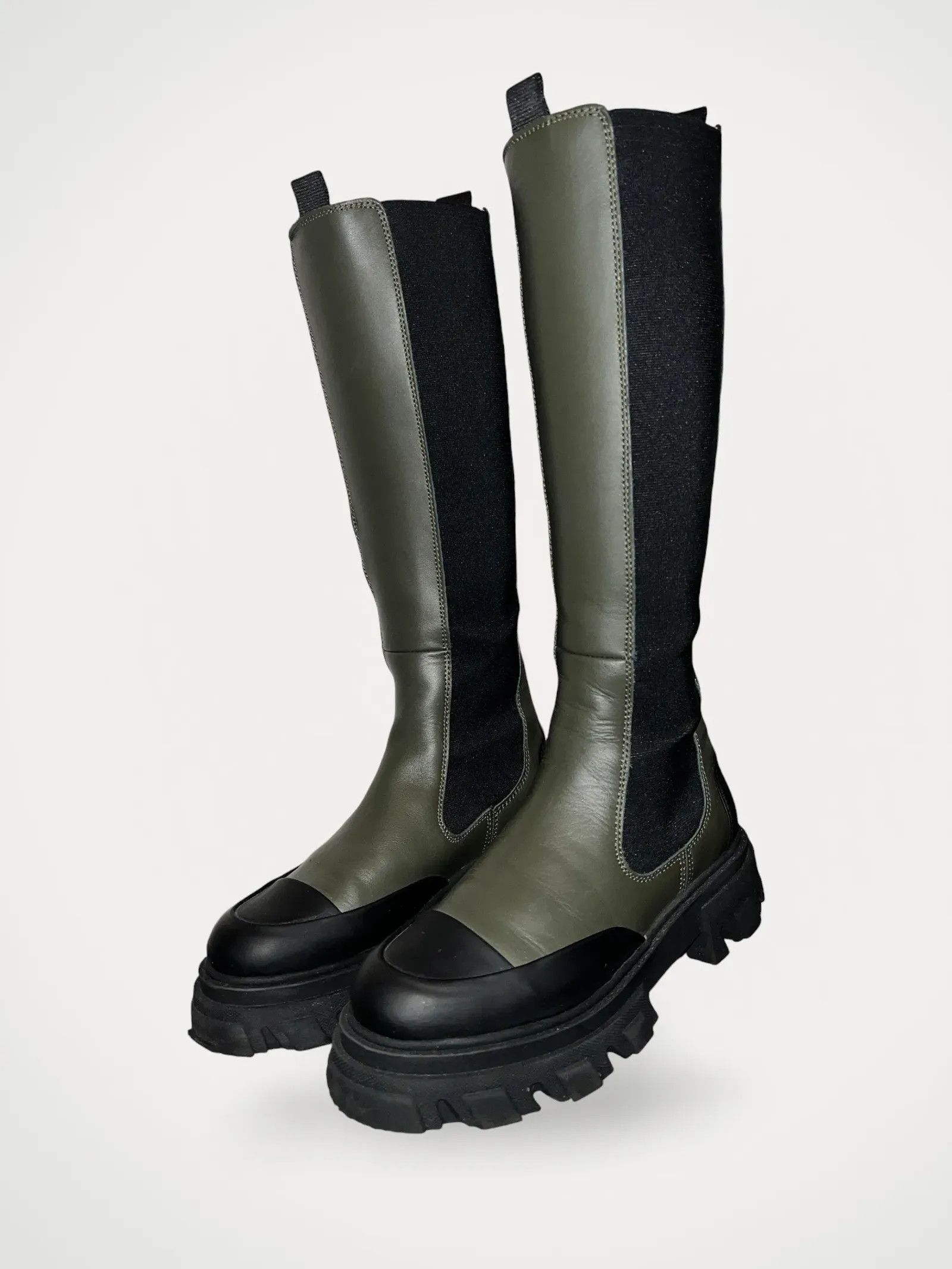 Ganni Ganni Chelsea knee high Boots Size US 10 / IT 40 - 1 Thumbnail