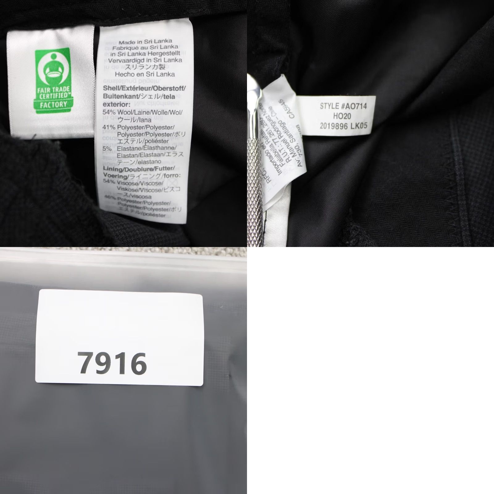 J.Crew J. Crew Pants Mens 36x32 Black Bowery Slim Flat Front Wool Blend Stretch Lined Size US 36 / EU 52 - 9 Thumbnail