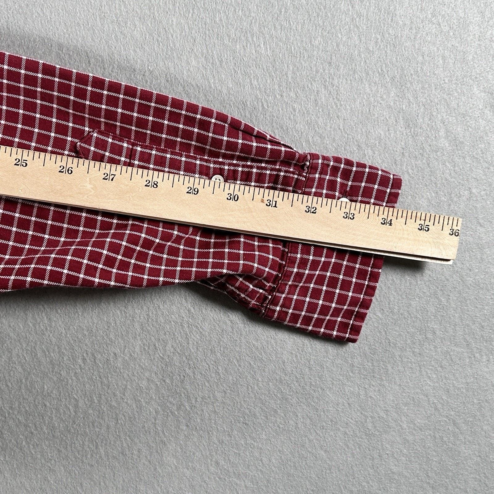 J.Crew J Crew Men's Sz L Red White Lines Squares Long Sleeve Shirt Size US L / EU 52-54 / 3 - 10 Thumbnail