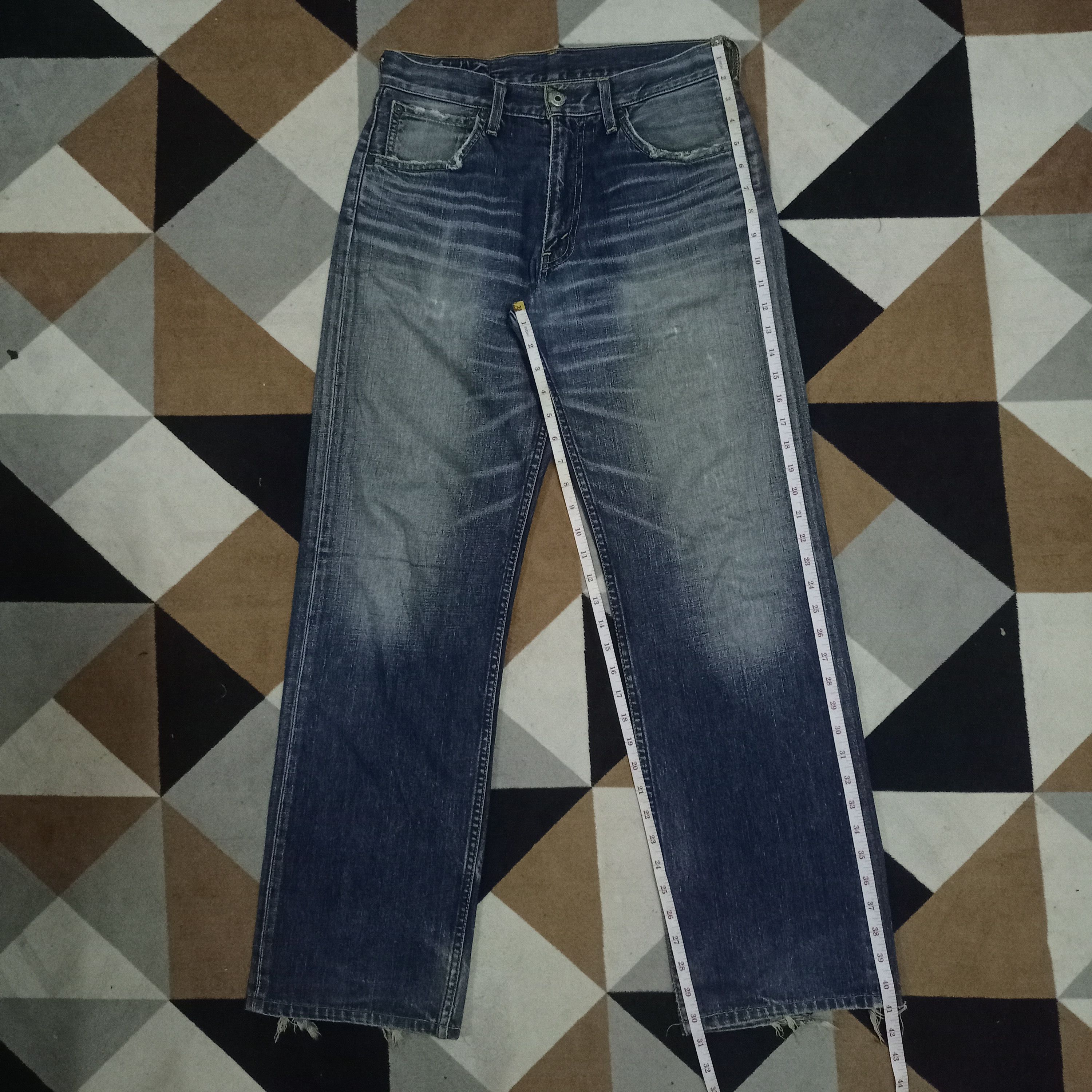 Levi's × Levi's Vintage Clothing Vintage 90s Levis 503 Sanforized Distressed Baggy Jeans Size US 30 / EU 46 - 12 Thumbnail