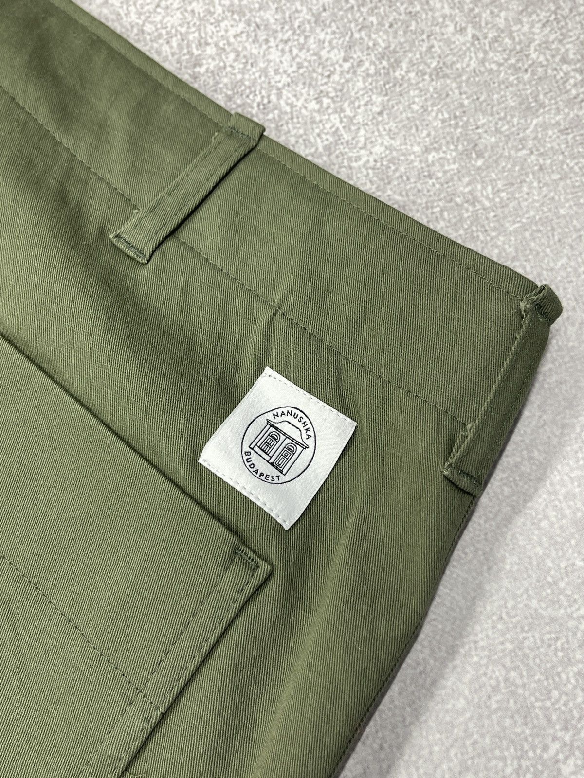 Mens Nanushka Cotton Pants Khaki Size 33 Designer
