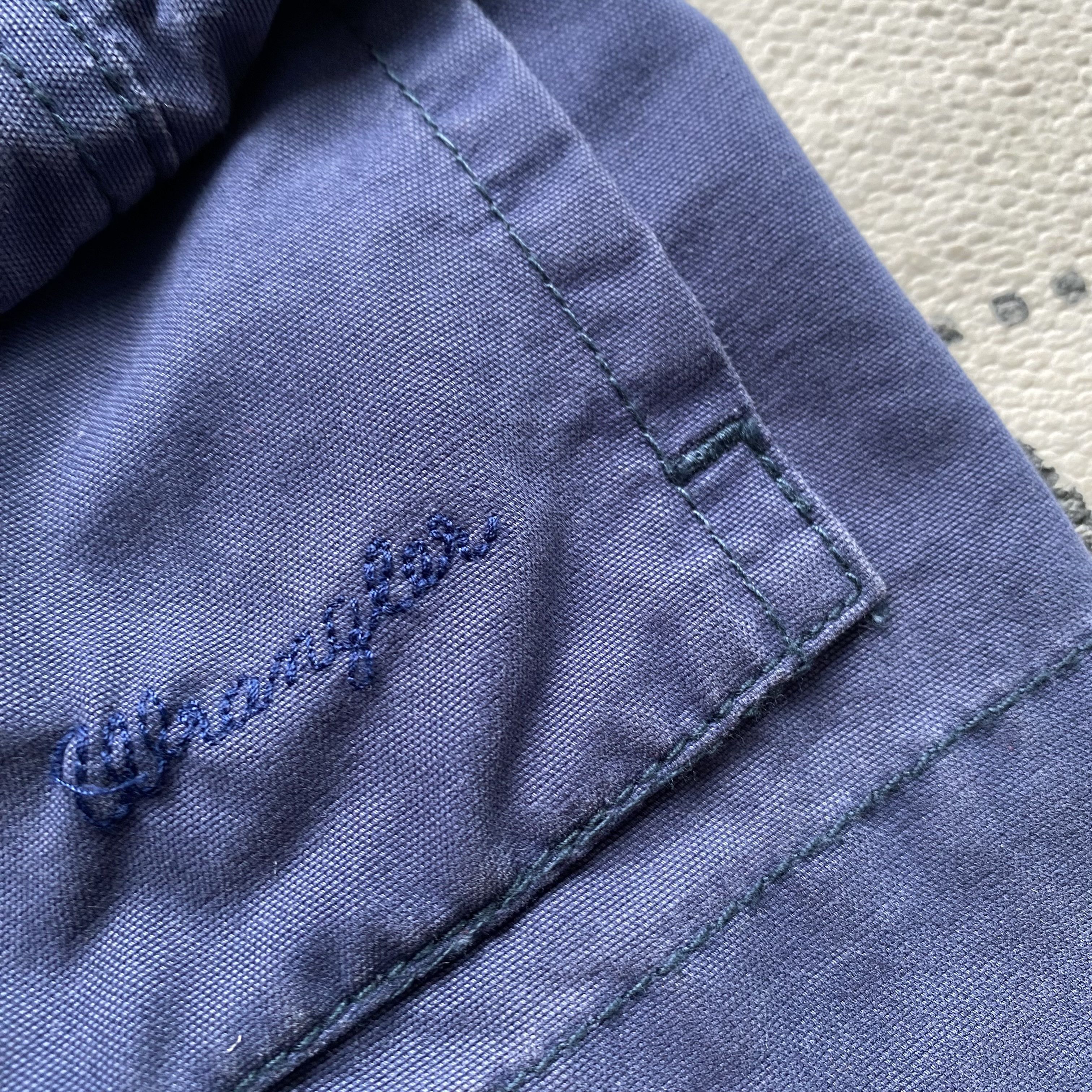 Le Laboureur Vintage 90s Faded Wrangler work jacket Sanfor French Chore Size US L / EU 52-54 / 3 - 7 Thumbnail