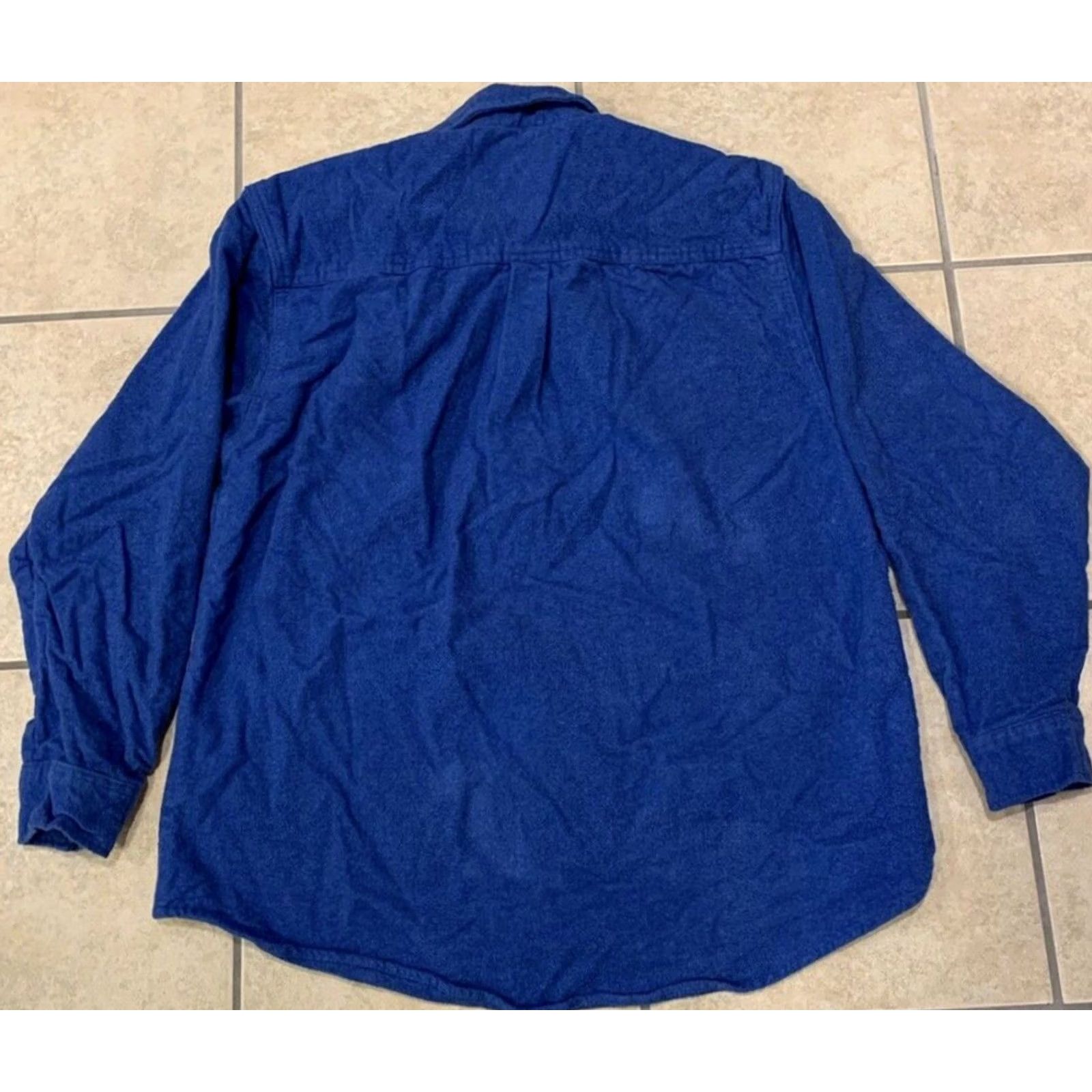 Vintage Stillwater Supply Co Mens Long Sleeve Shirt Chamois Blue Vintage? No Size US M / EU 48-50 / 2 - 2 Thumbnail