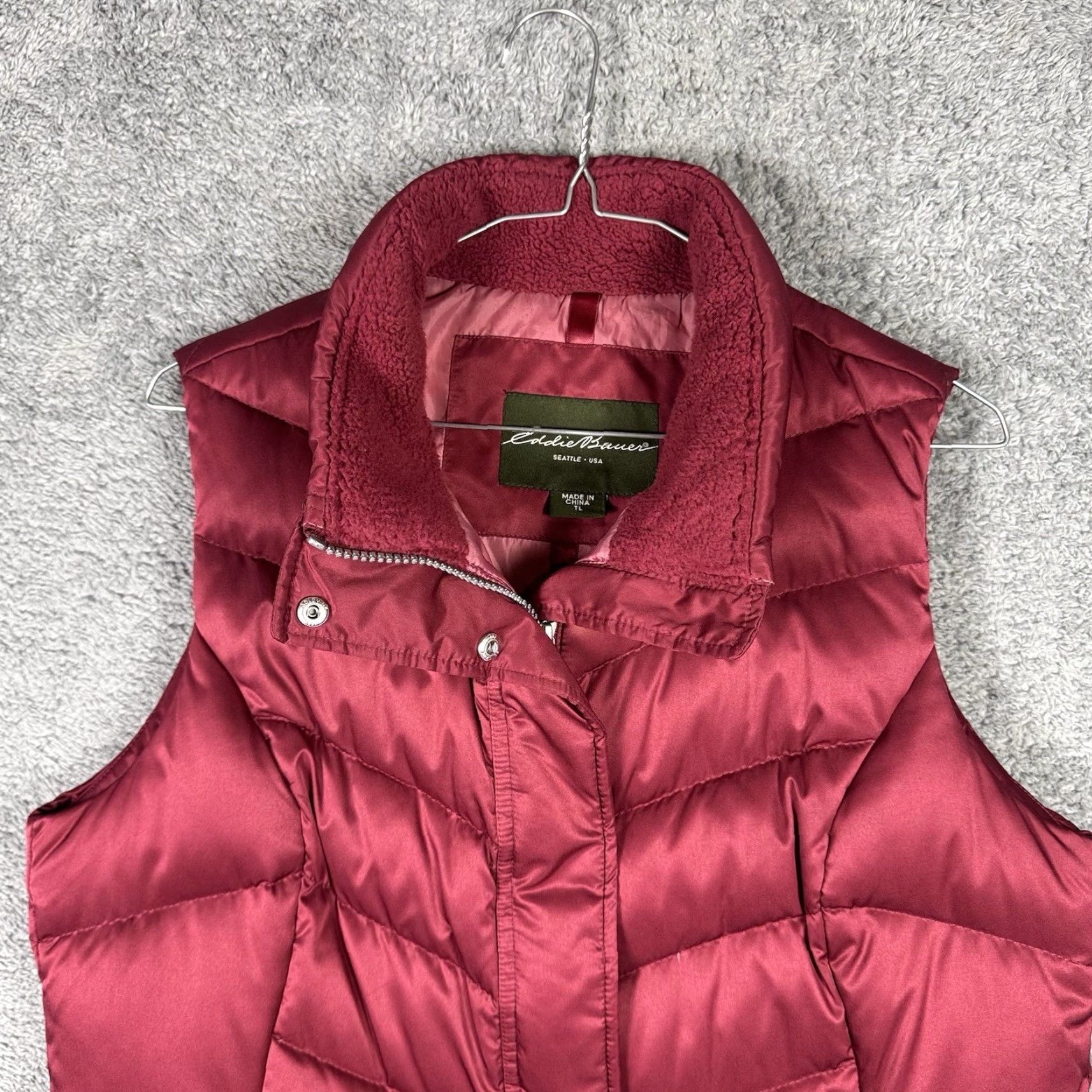 Eddie Bauer VINTAGE Eddie Bauer Goose Down Vest Women LT Premium EB550 Fill Power Puffer Full Zip Shirt? Size L / US 10 / IT 46 - 4 Thumbnail
