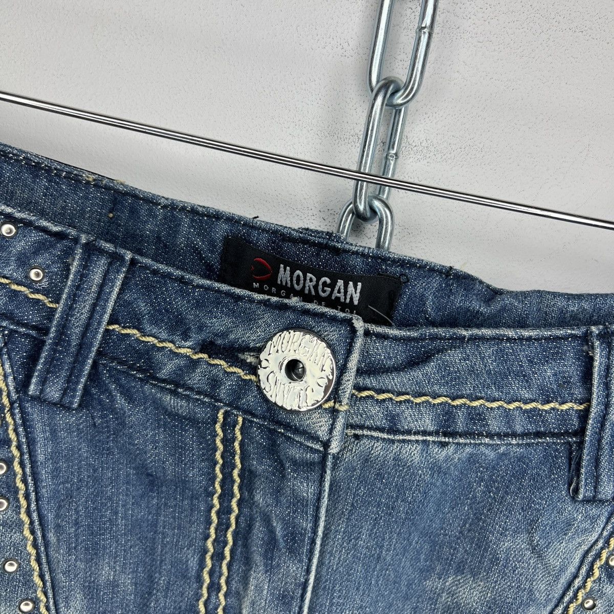 Morgan Homme Vintage mini skirt y2k pleated denim Morgan De Toi Size 26" / US 2 / IT 38 - 5 Thumbnail