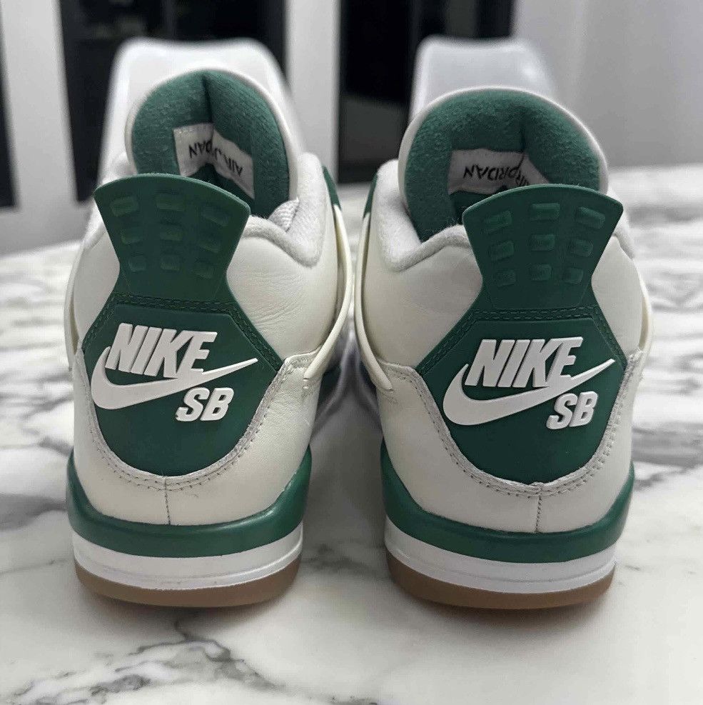 Jordan Brand × Nike × Nike SB Preowned Nike Air Jordan 4 SB Pine Green Size 6 No Box Size US 6 / EU 39 - 4 Thumbnail