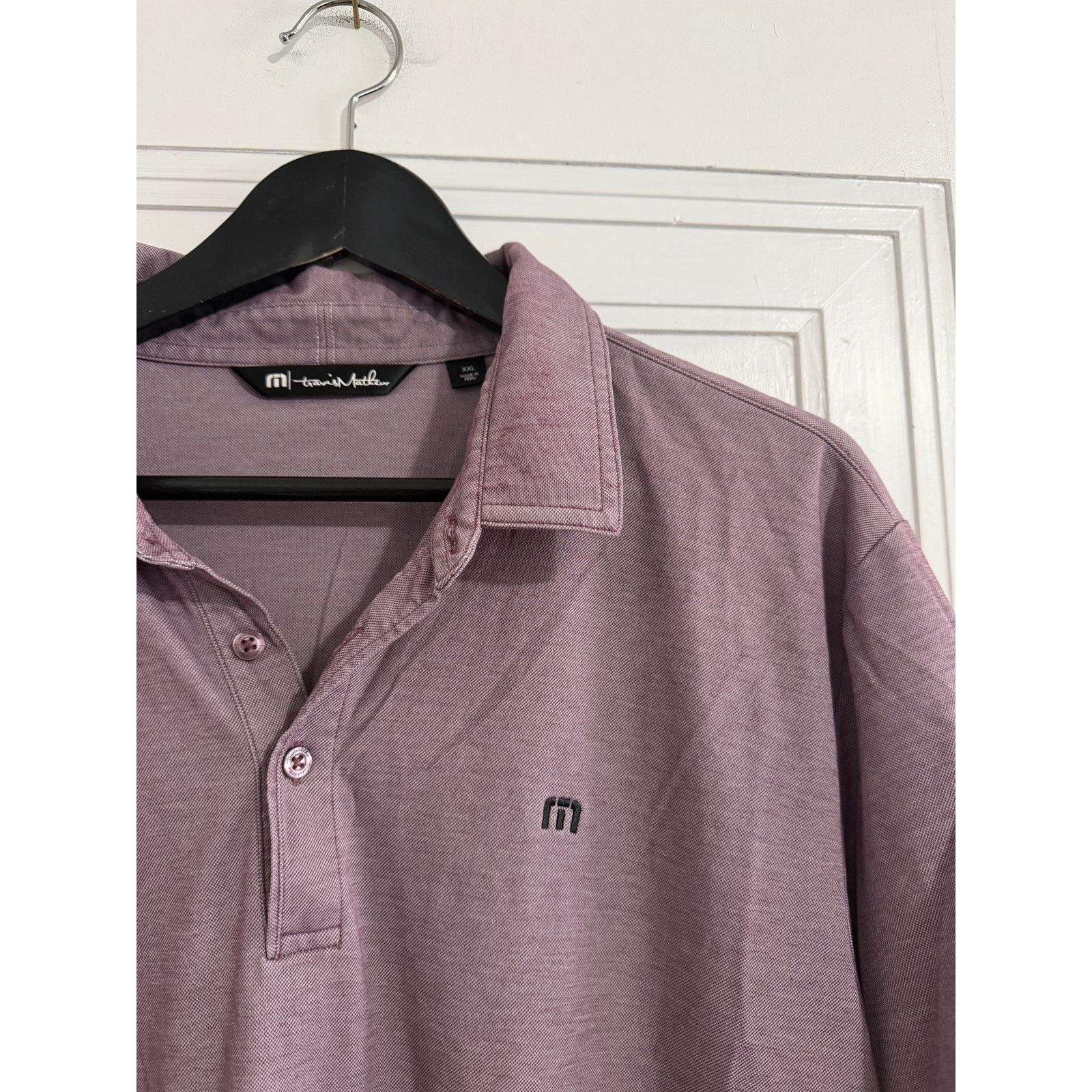 TravisMathew TravisMathew Dusty Purple Golf Polo Men's Size XXL Size US XXL / EU 58 / 5 - 2 Thumbnail