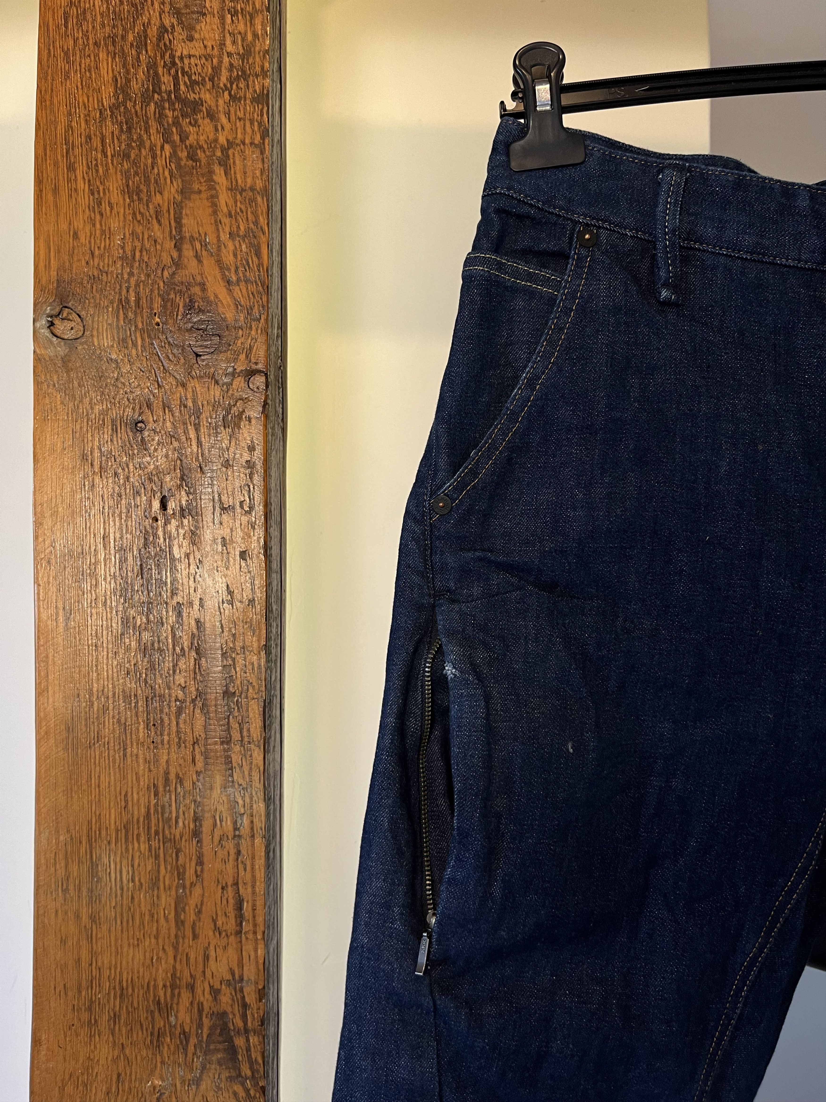yotti！DENHAM TOKYO DROP CARROT FIT 34 DENHAM Tokyo Men Trousers W29/L32 Drop Carrot Fit Cotton