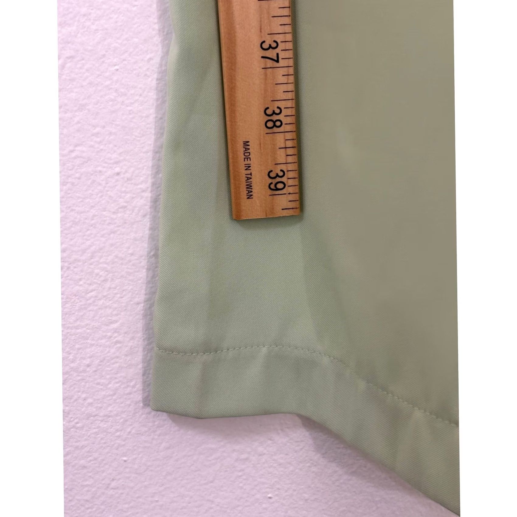Vintage JJXX Green High Waist Pants Solid Relaxed Women XL Wide-Leg Green, High Rise, Elastic Waist, Casual, Regular, Spring Fall, Capri Style, Women’s Size 40" / US 18 - 6 Thumbnail