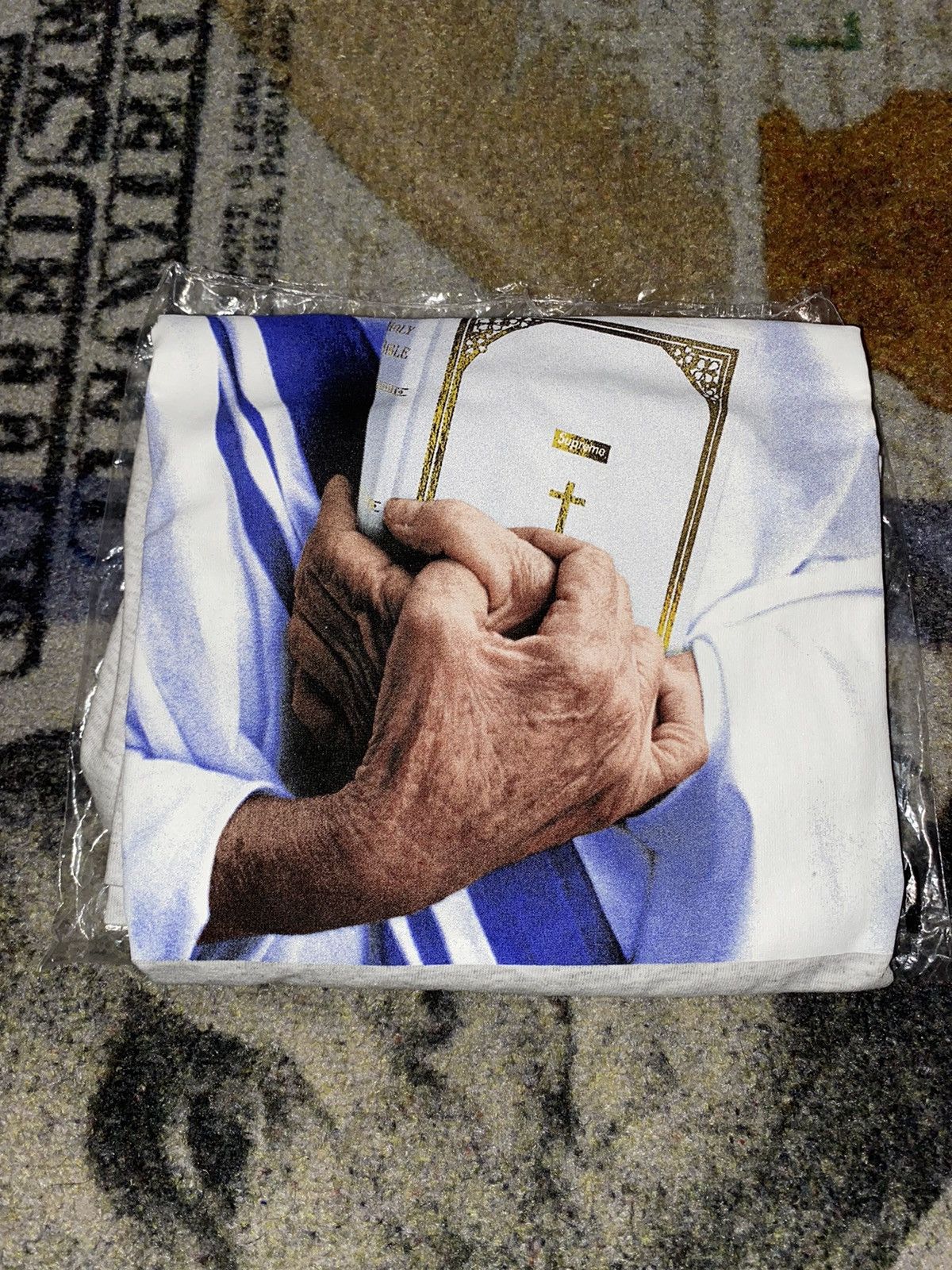 Supreme Bible tee | Grailed