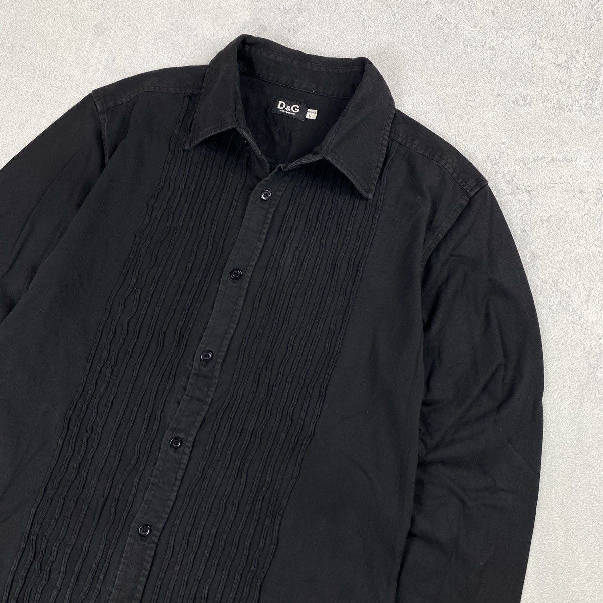 Dolce & Gabbana × Vintage Dolce & Gabbana Black Casual Vintage Shirt Size US L / EU 52-54 / 3 - 2 Thumbnail