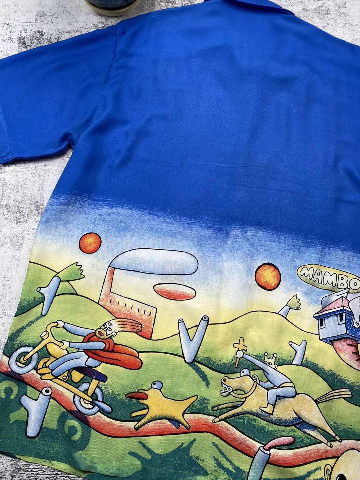Mambo Vintage Mambo Loud Hawaiian Surf Very Rare Jesus Shirt Size US XL / EU 56 / 4 - 13 Thumbnail