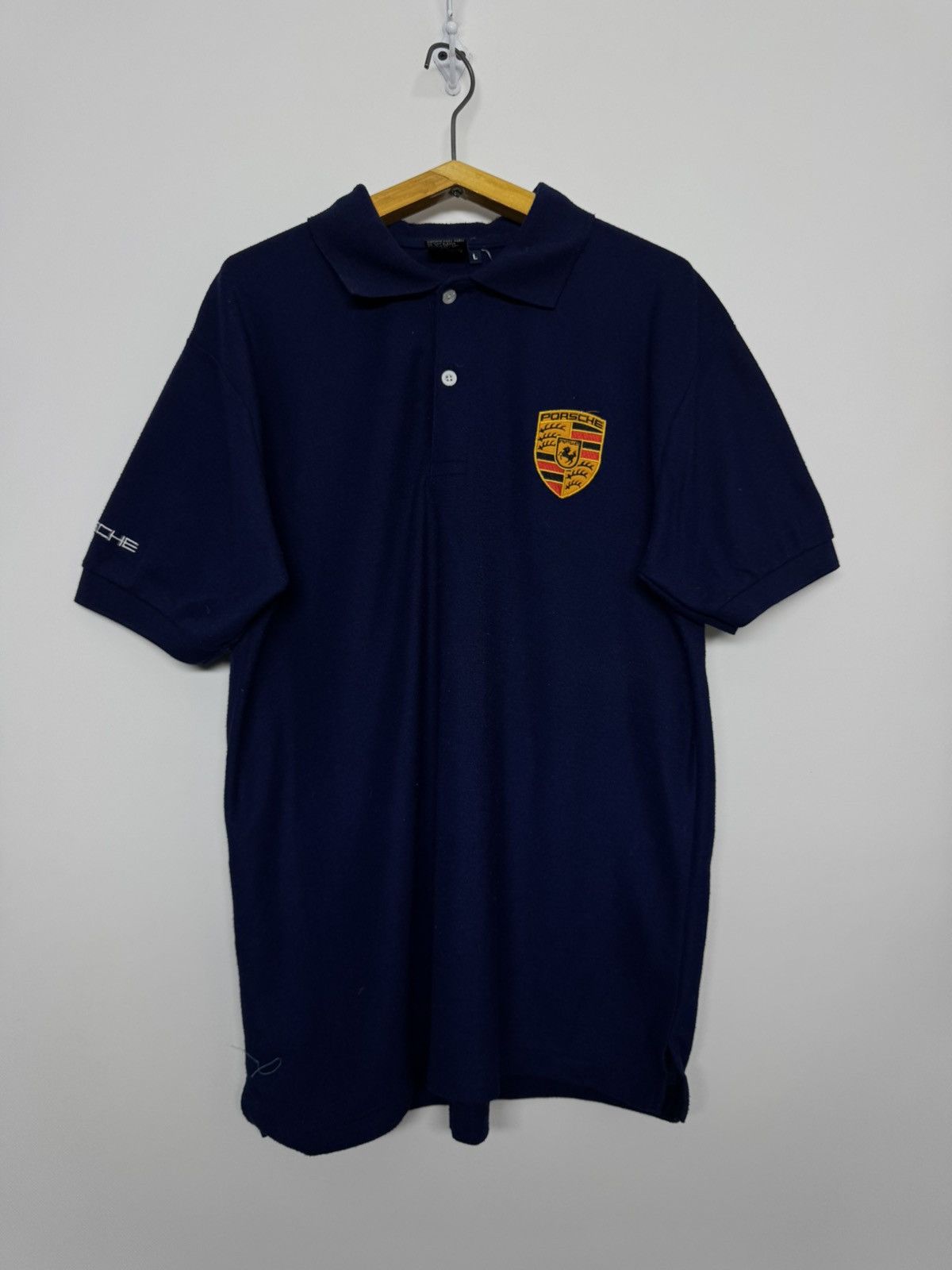 Porsche Design Y2K Porsche Sportscar Racing 2-Button Polo Shirt Size US L / EU 52-54 / 3 - 6 Thumbnail