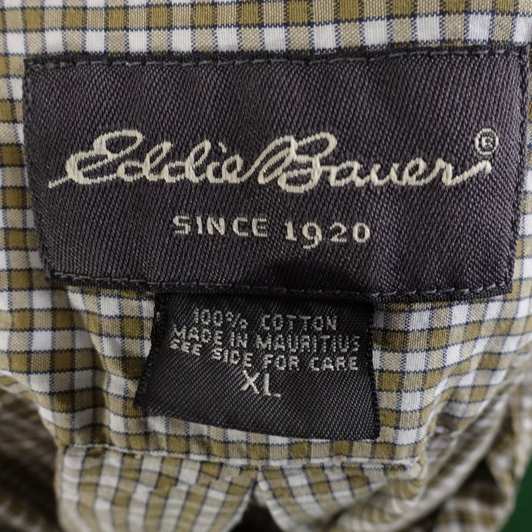 Eddie Bauer Vintage Eddie Bauer Short Sleeve Check Button-Up Shirt Mens XL Green Cotton Casual Size US XL / EU 56 / 4 - 6 Thumbnail