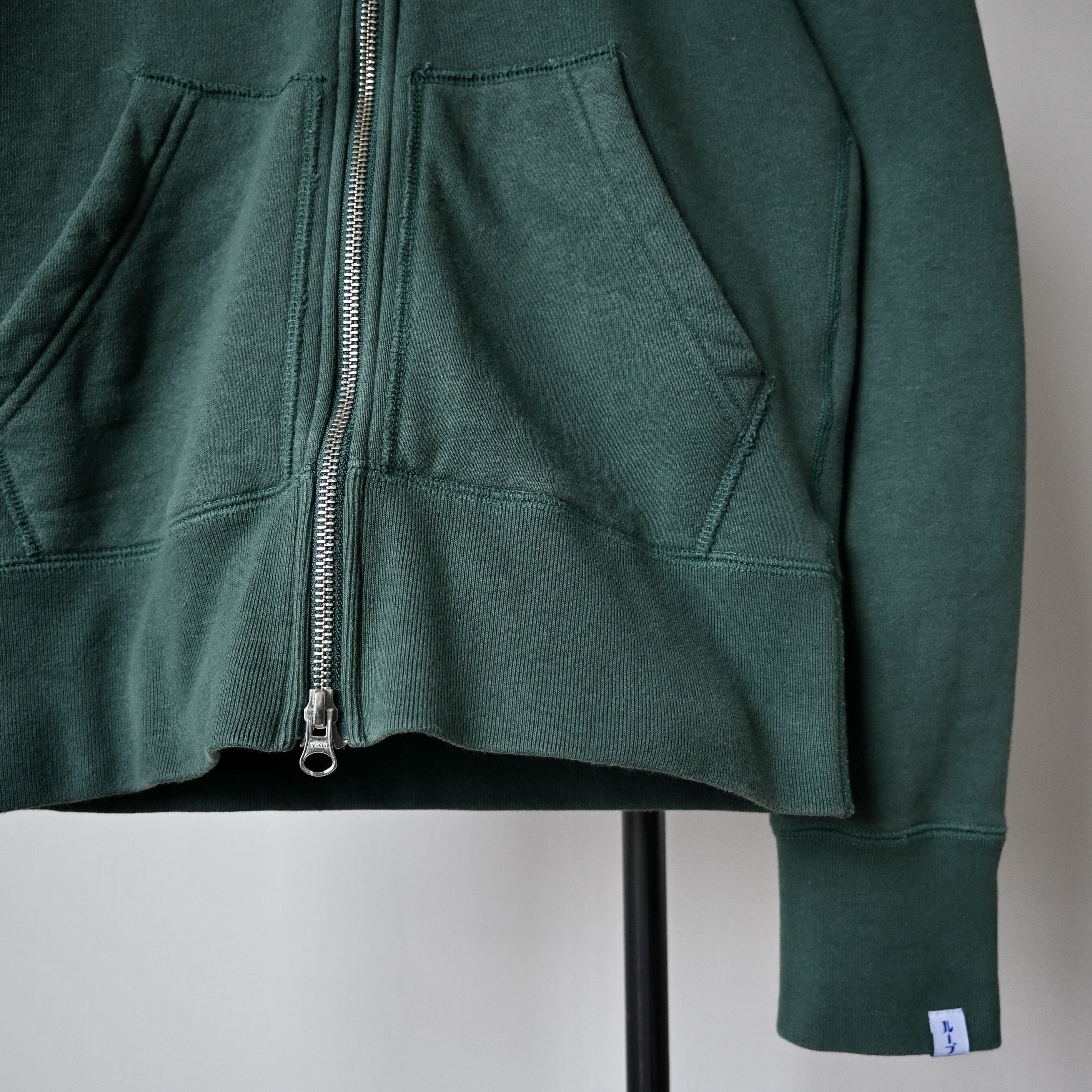 Slim fit, BEAMS Plus x LOOPWHEELER tsuriami zipup hoodie