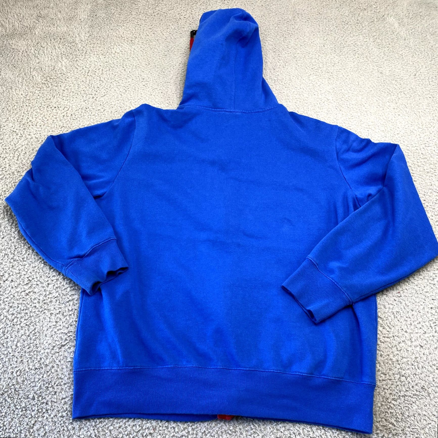 Vintage Marvel Captain America Sweatshirt Mens Large Blue Full Zip Built In Headphones Size US L / EU 52-54 / 3 - 2 Thumbnail