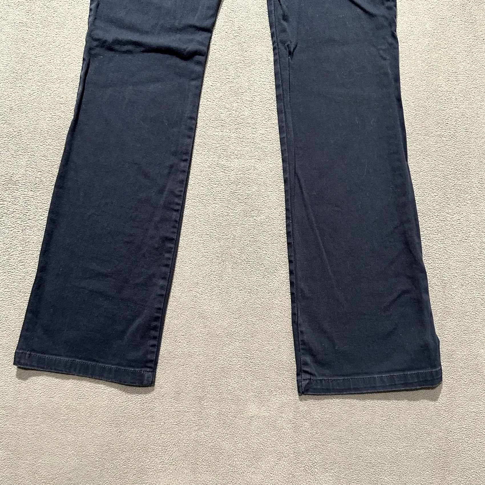 Dickies Dickies Pants Womens 3 Bootcut Stretch Beige Navy Blue Low Rise Inseam 30" Junior Size 3 Womens Regular Front Pocket EUC Size 26" / US 2 / IT 38 - 6 Thumbnail