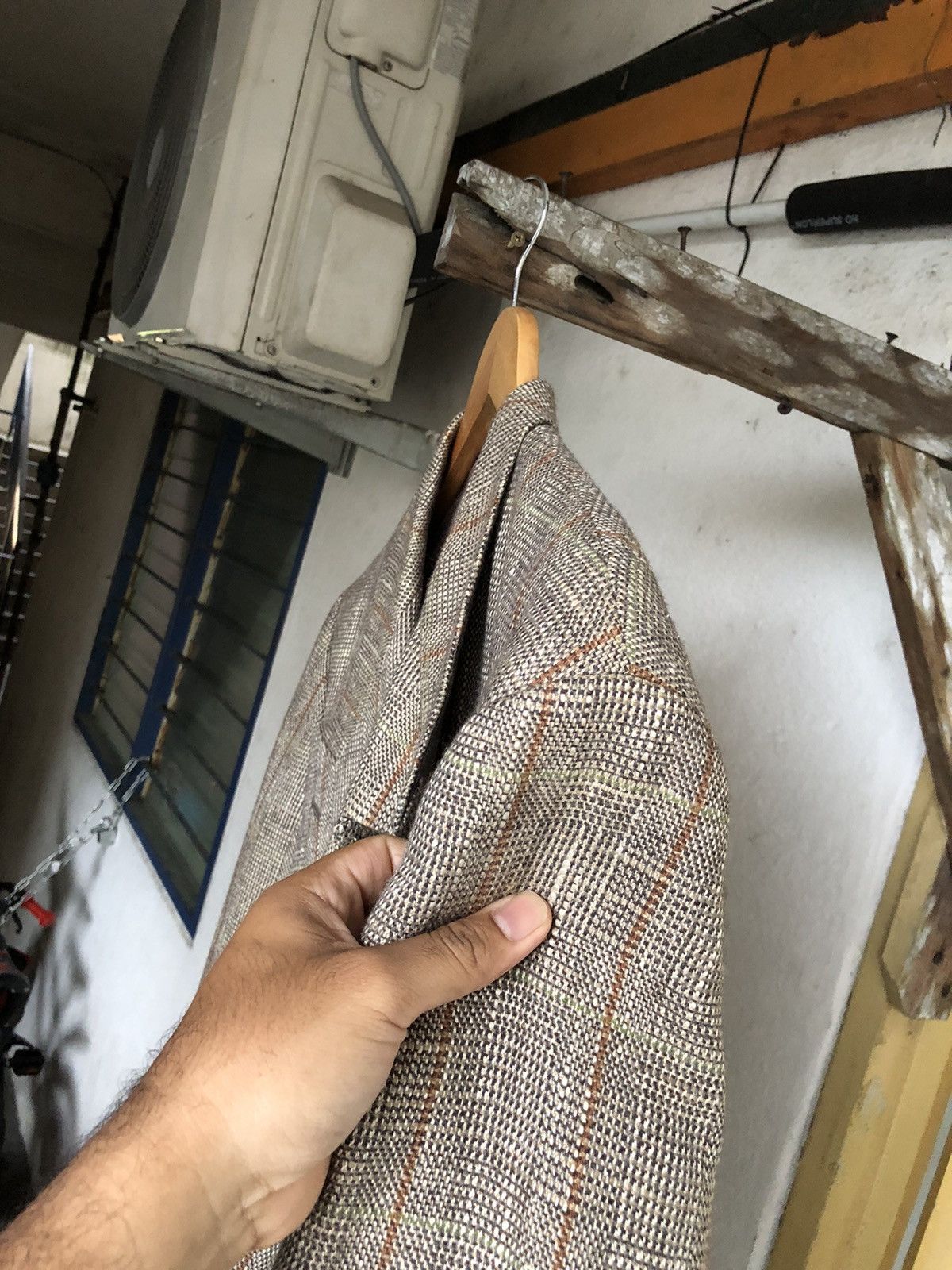 Issey Miyake Vintage Issey Miyake Tete Homme Tweed Wool Blend Silk Jacket Size US M / EU 48-50 / 2 - 14 Thumbnail