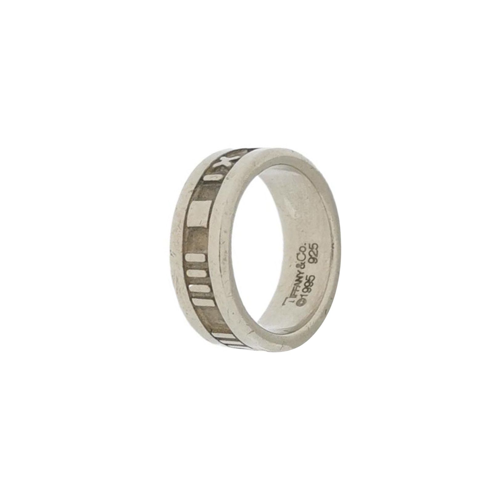 Tiffany & Co. Atlas S925 Roman numeral ring size 11 -z2505