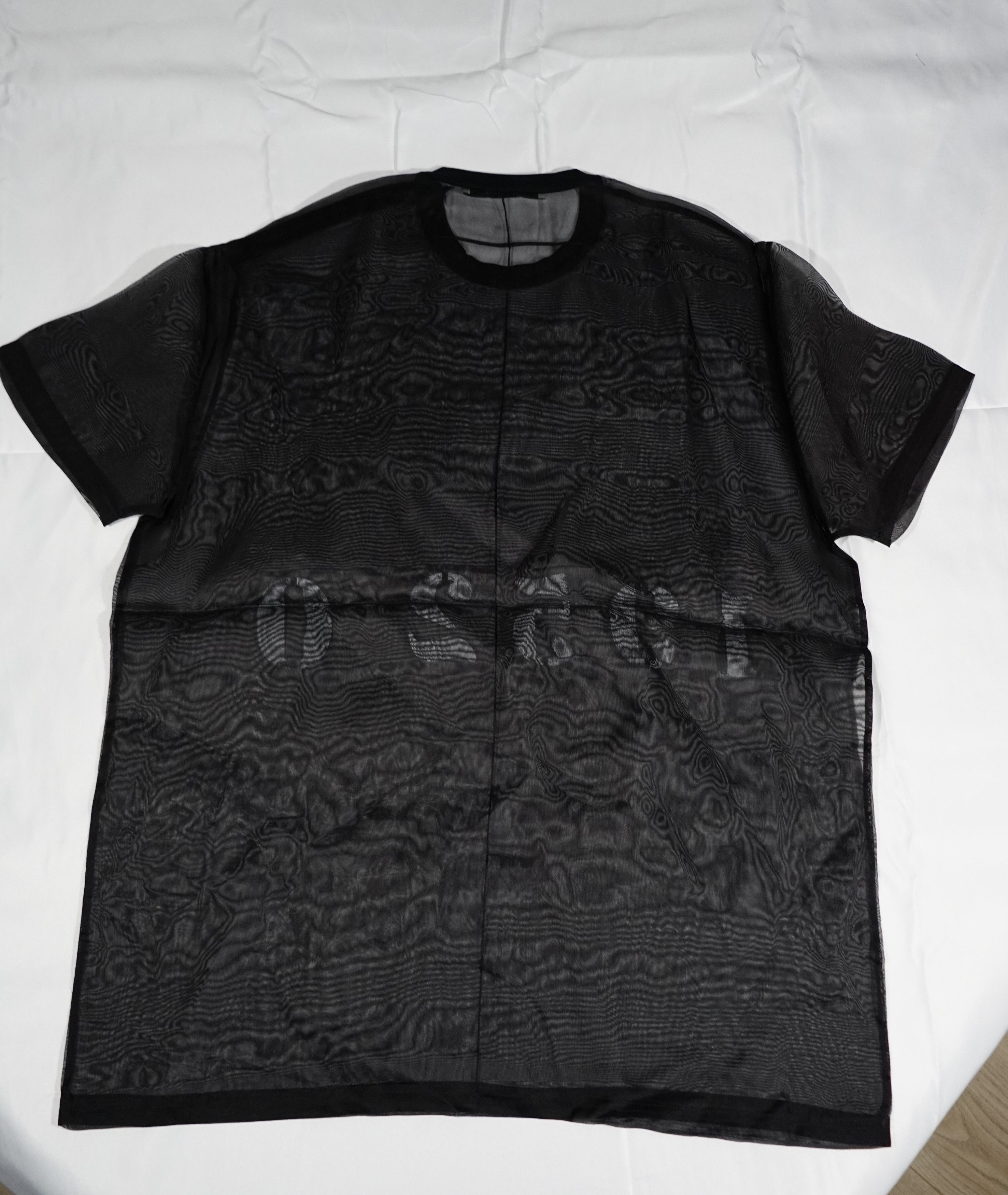 Givenchy Black Runway Organza Silk 19520 Oversized T-Shirt Size US XS / EU 42 / 0 - 3 Thumbnail