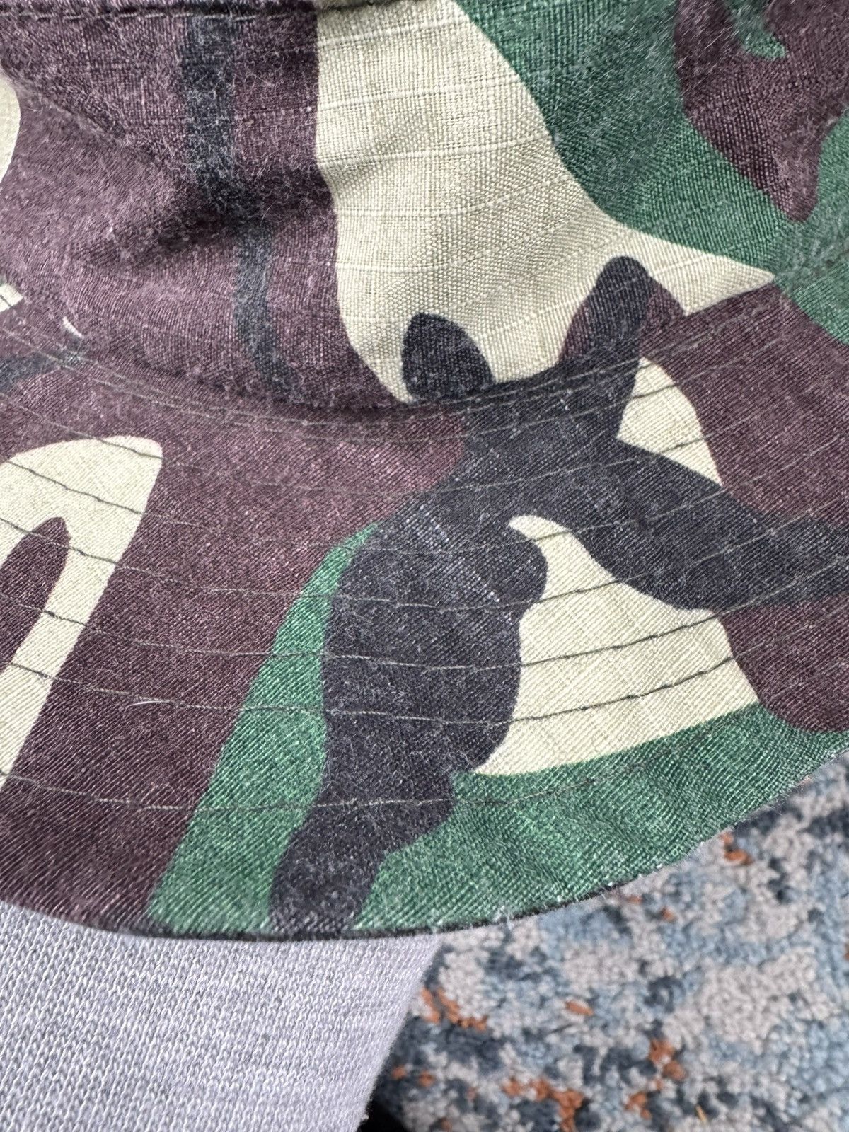 Vintage Vintage 90s British army boonie bucket hat Military camo Size ONE SIZE - 4 Thumbnail