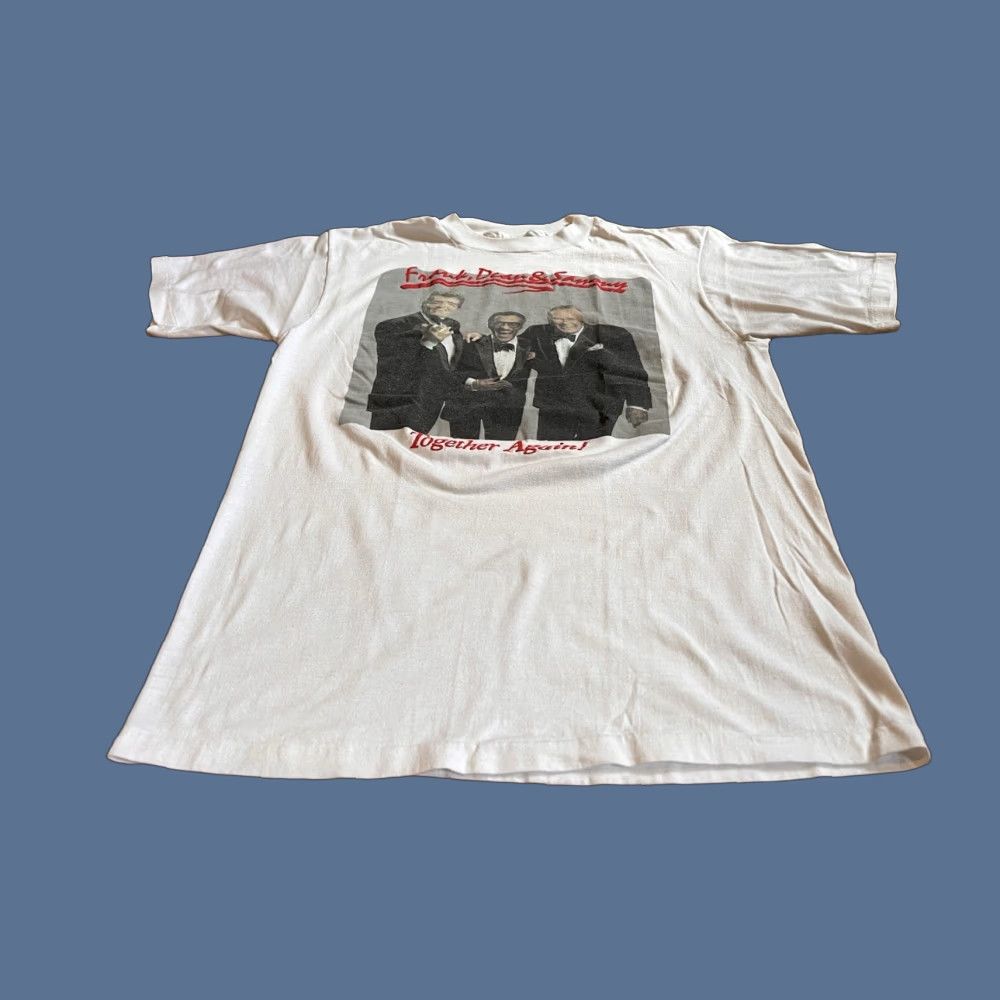 Hanes VINTAGE Rat Pack Shirt Frank Sinatra Dean Martin Sammy Davis Jr L (Fits M) 80s Size US M / EU 48-50 / 2 - 1 Thumbnail