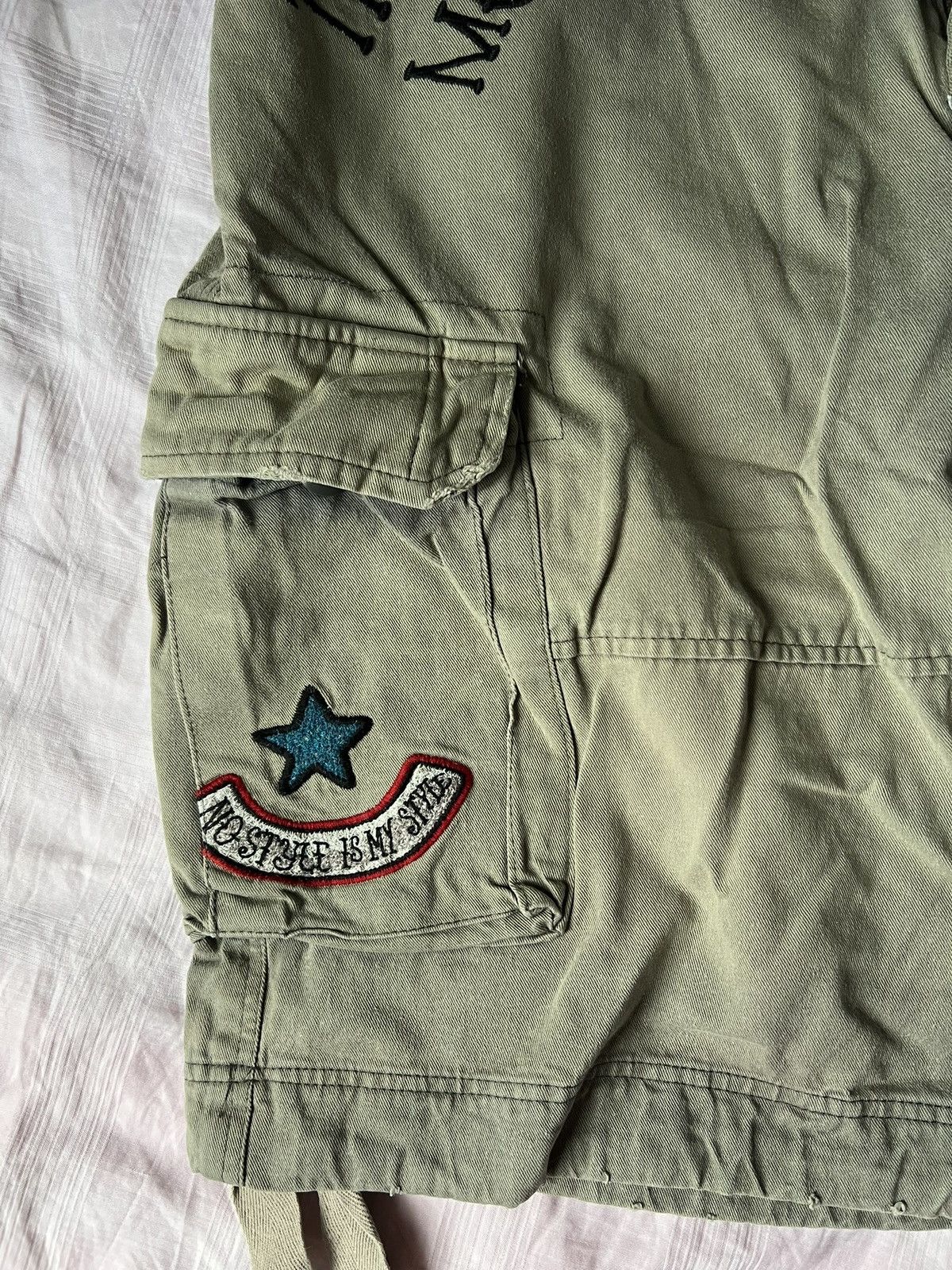 Japanese Brand × Vintage Vintage Japanese Brand Shiro Neko Cargo Shorts TATTO Style Size US 36 / EU 52 - 10 Thumbnail