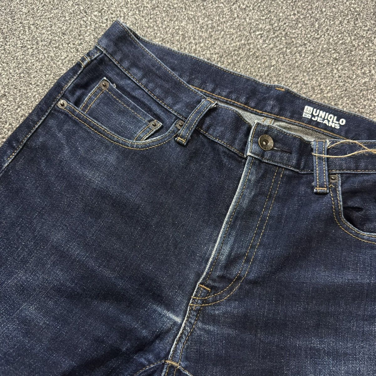 Undercover × Uniqlo 🔥🇯🇵 Japanese Raw Denim Uniqlo Indigo Selvedge Archive Jeans Size US 32 / EU 48 - 12 Thumbnail
