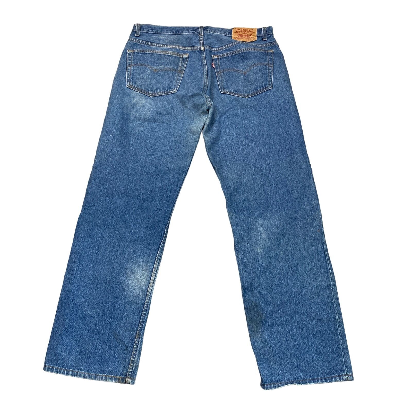 Levi's × Vintage Vintage 80s Levi's 501 Made in USA Straight Leg Jeans 36x29 Size US 36 / EU 52 - 1 Thumbnail