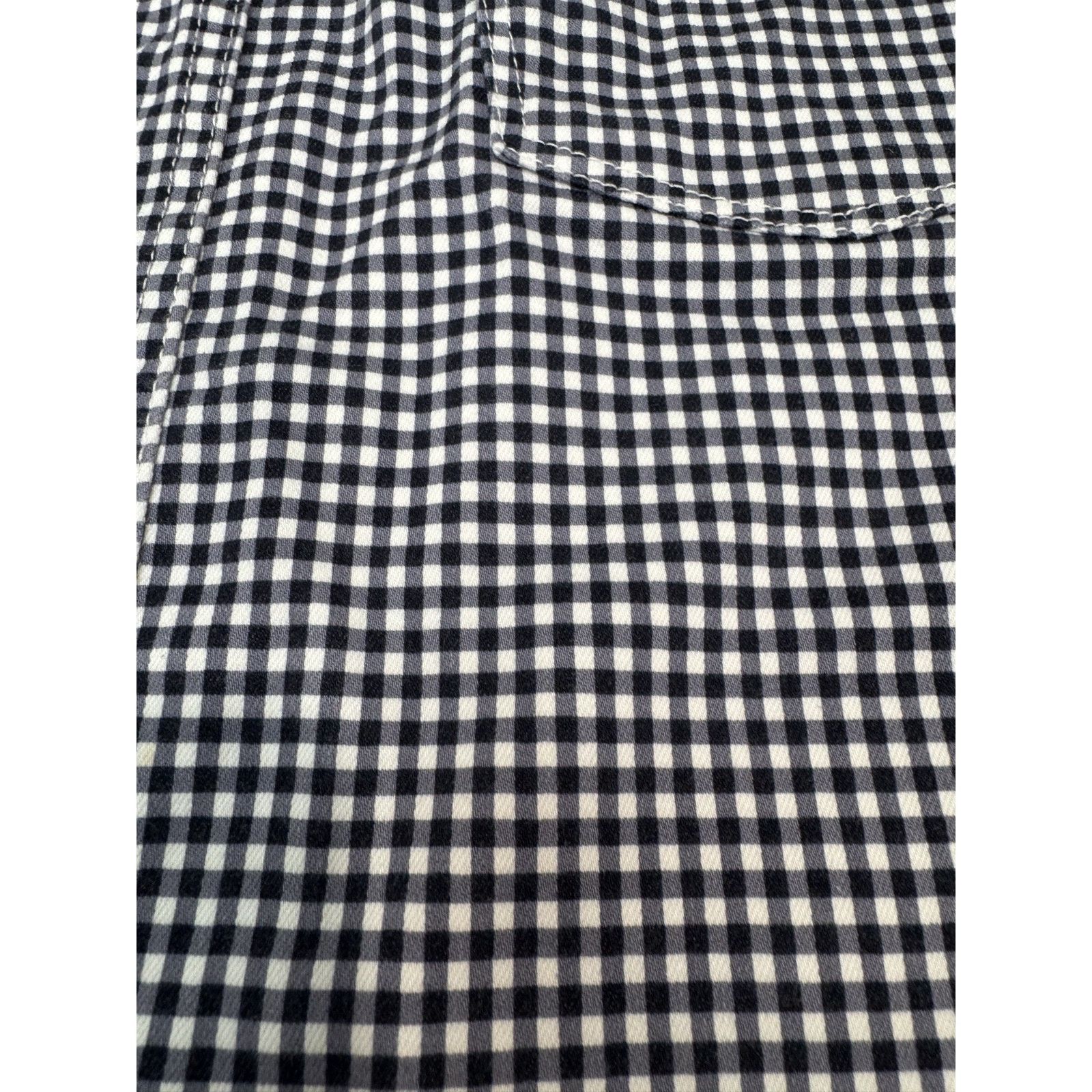 Talbots Talbots Navy Blue White Gingham Skirt Size 14 Cotton Blend Size 36" / US 14 / IT 50 - 7 Thumbnail