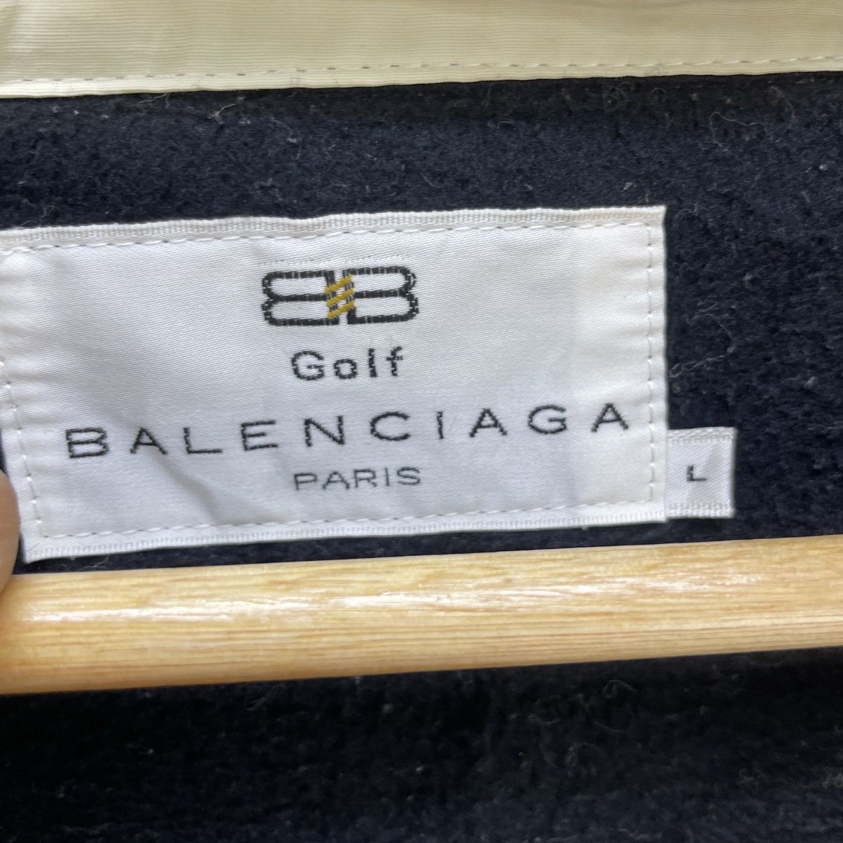 Balenciaga 💥Vintage 80s Balenciaga Golf Fleece Jacket Size US M / EU 48-50 / 2 - 5 Thumbnail