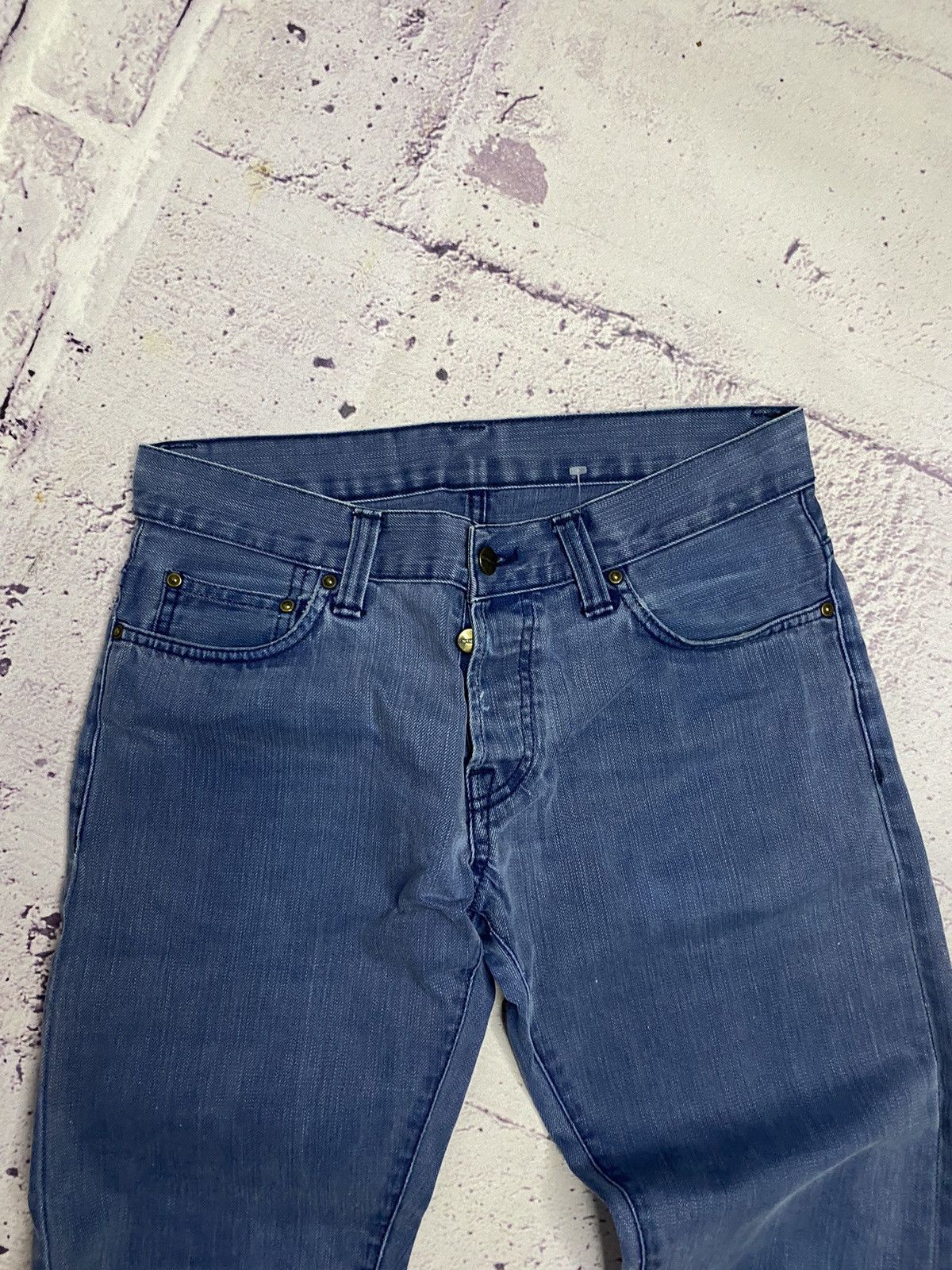 Carhartt Men's vintage Carhartt wip patch logo jeans streetwear Size US 29 - 3 Thumbnail