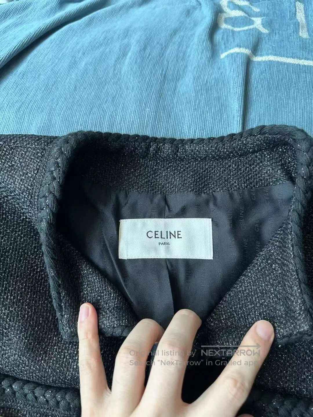Celine CELINE Black Chanel-Style Gold Button Jacket| Size S / US 4 / IT 40 - 4 Thumbnail