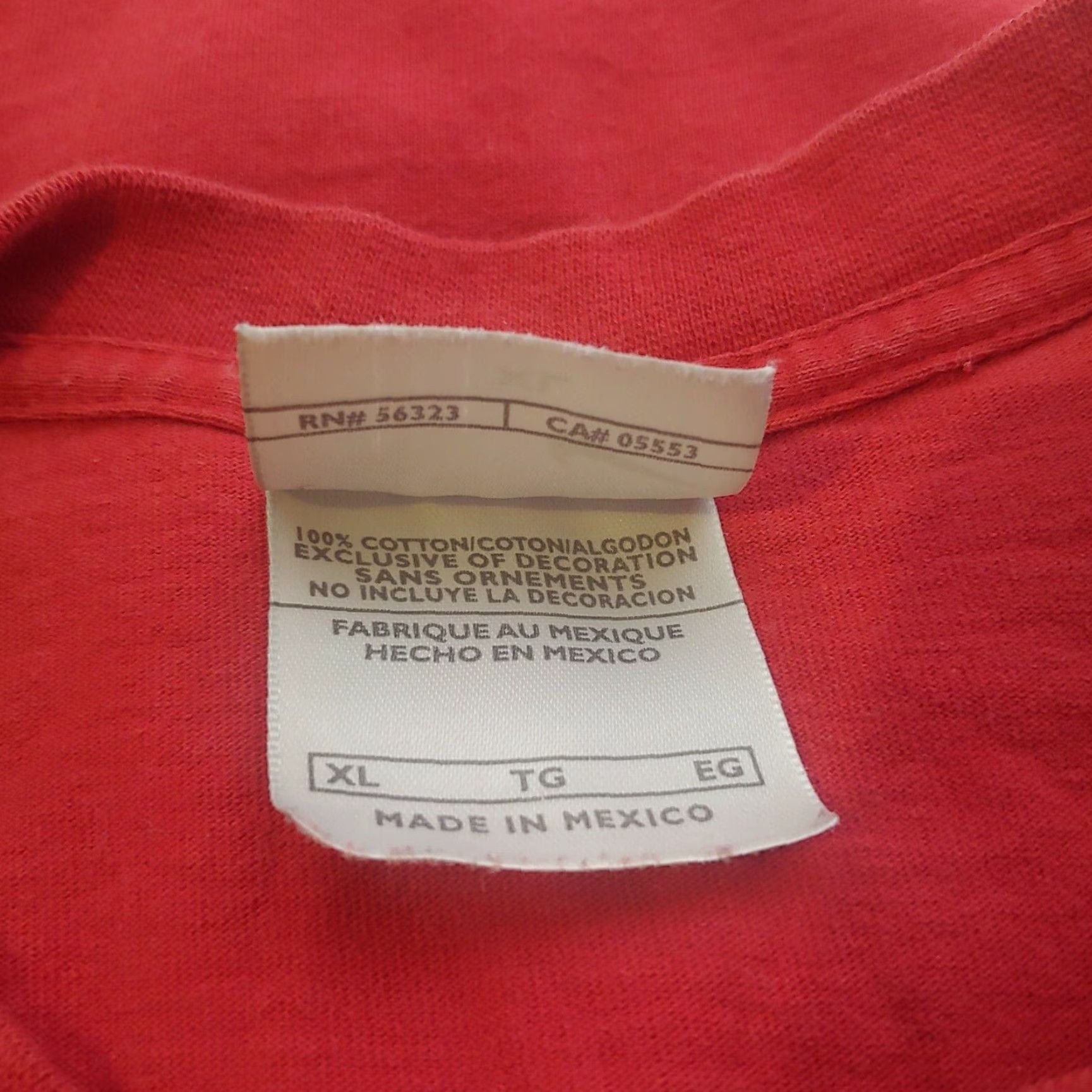Nike Nike Shirt Men XL Long Sleeve Cotton Red Center Swoosh Athletic RN#56323 Size US XL / EU 56 / 4 - 5 Thumbnail