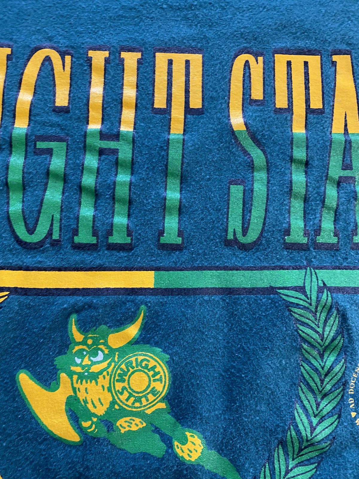 Other Vintage 90’s Wright State Raiders Single Stitch Sleeves Tee Size US L / EU 52-54 / 3 - 4 Thumbnail
