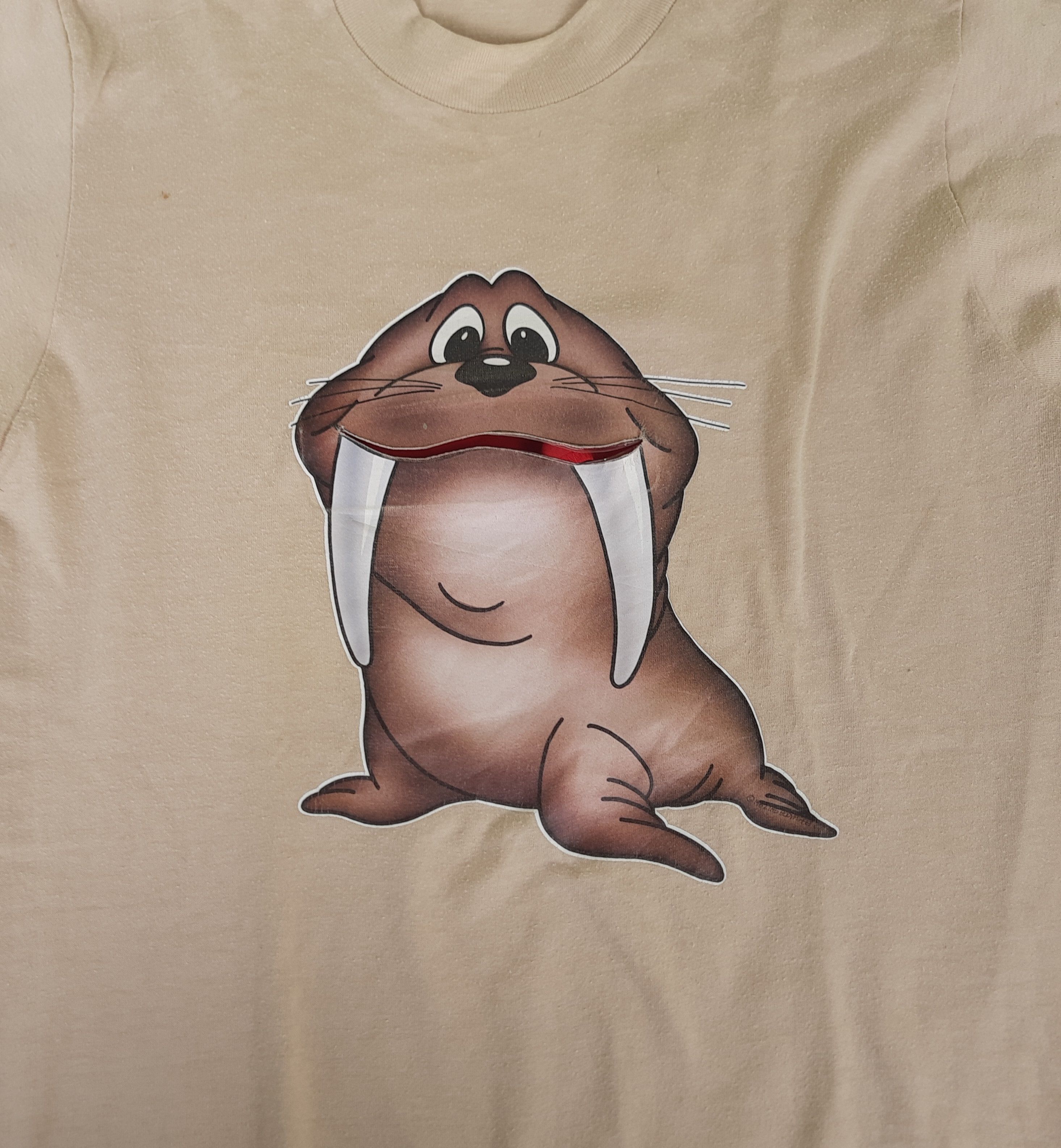 Vintage Vintage 80s Cute Seal Wright's T-Shirts Size US M / EU 48-50 / 2 - 2 Thumbnail