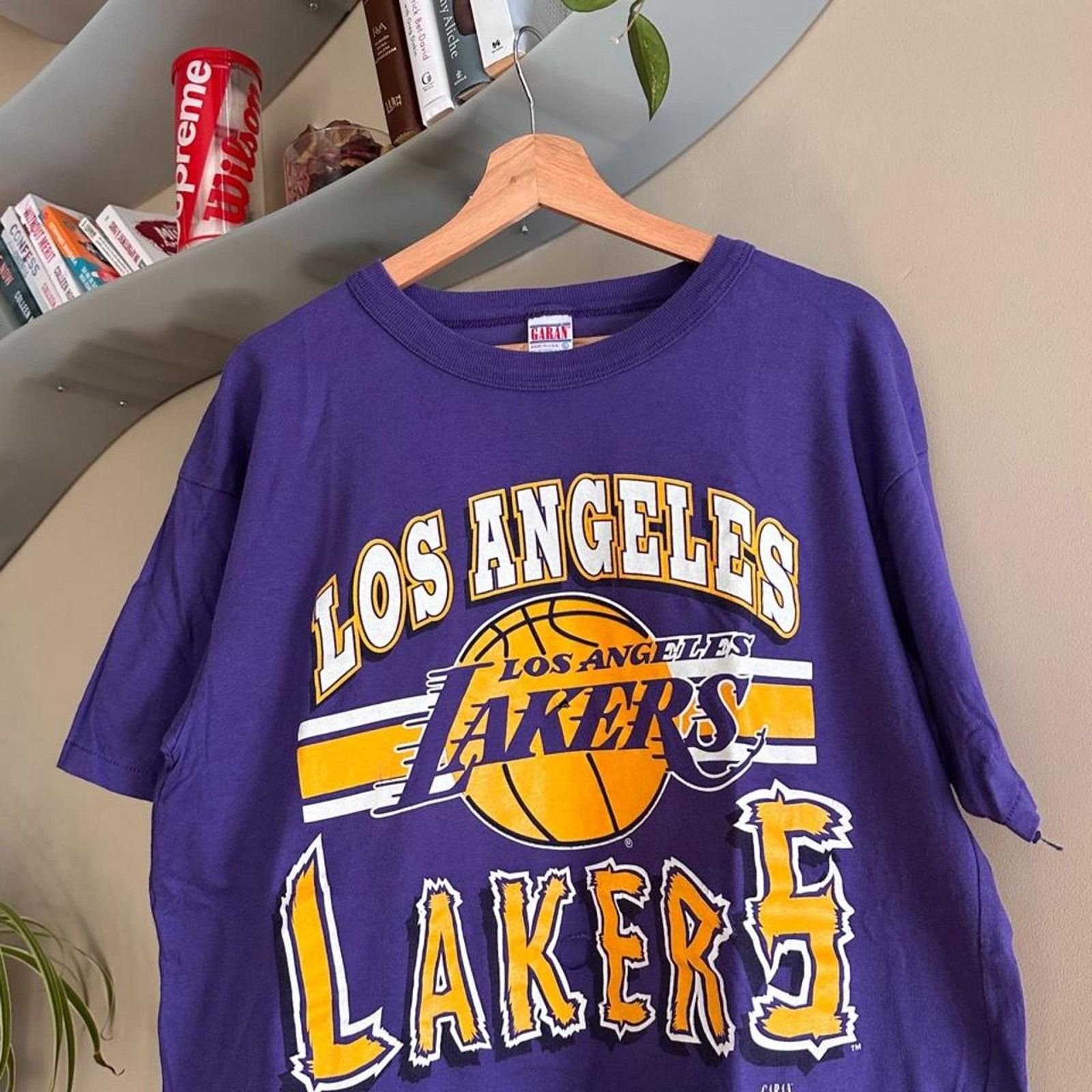 NBA × Vintage Vintage 1992 Los Angeles Lakers Shirt Size US XL / EU 56 / 4 - 2 Thumbnail