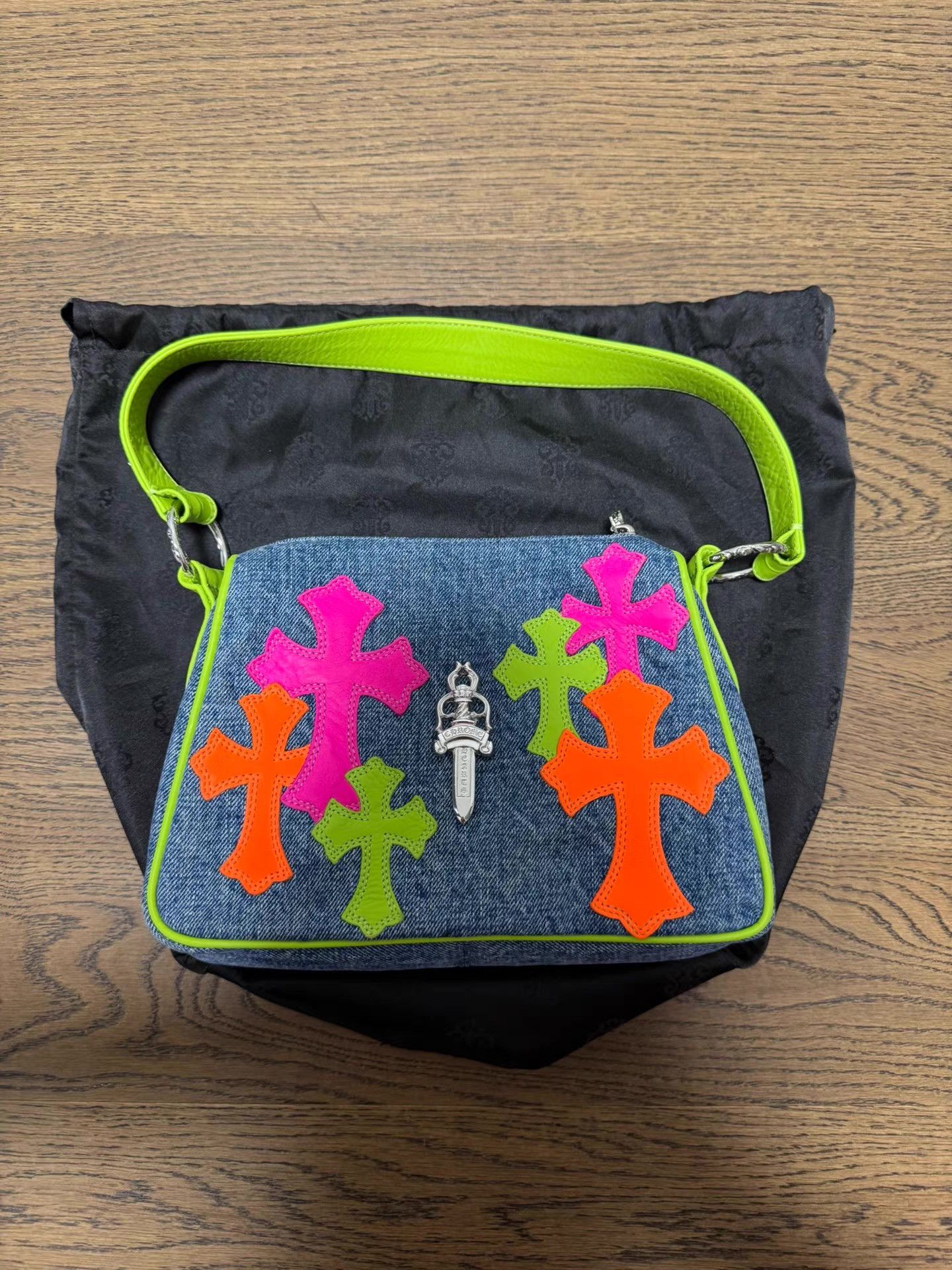 Chrome Hearts Chrome Hearts Denim Chicken Nugget Bag Q14 Size ONE SIZE - 1 Thumbnail