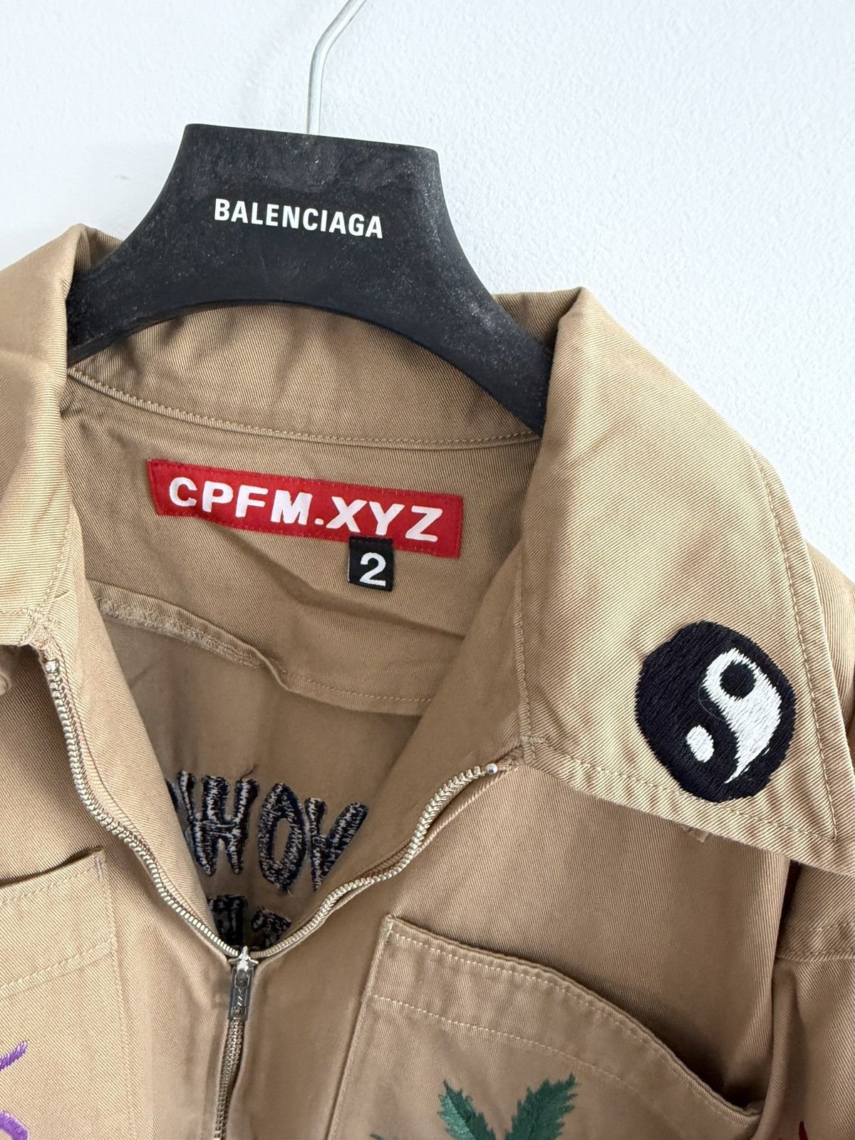 Cactus Plant Flea Market *RARE* CPFM HUMAN MADE KNOWLEDGE JACKET VEST EMBROIDERY Size US M / EU 48-50 / 2 - 6 Thumbnail
