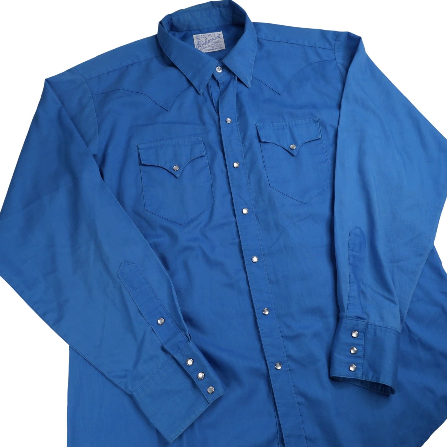 Rockmount Ranch Wear VINTAGE Rockmount Ranch Wear Pearl Snap Western Shirt XL Men Blue Size US XL / EU 56 / 4 - 3 Thumbnail