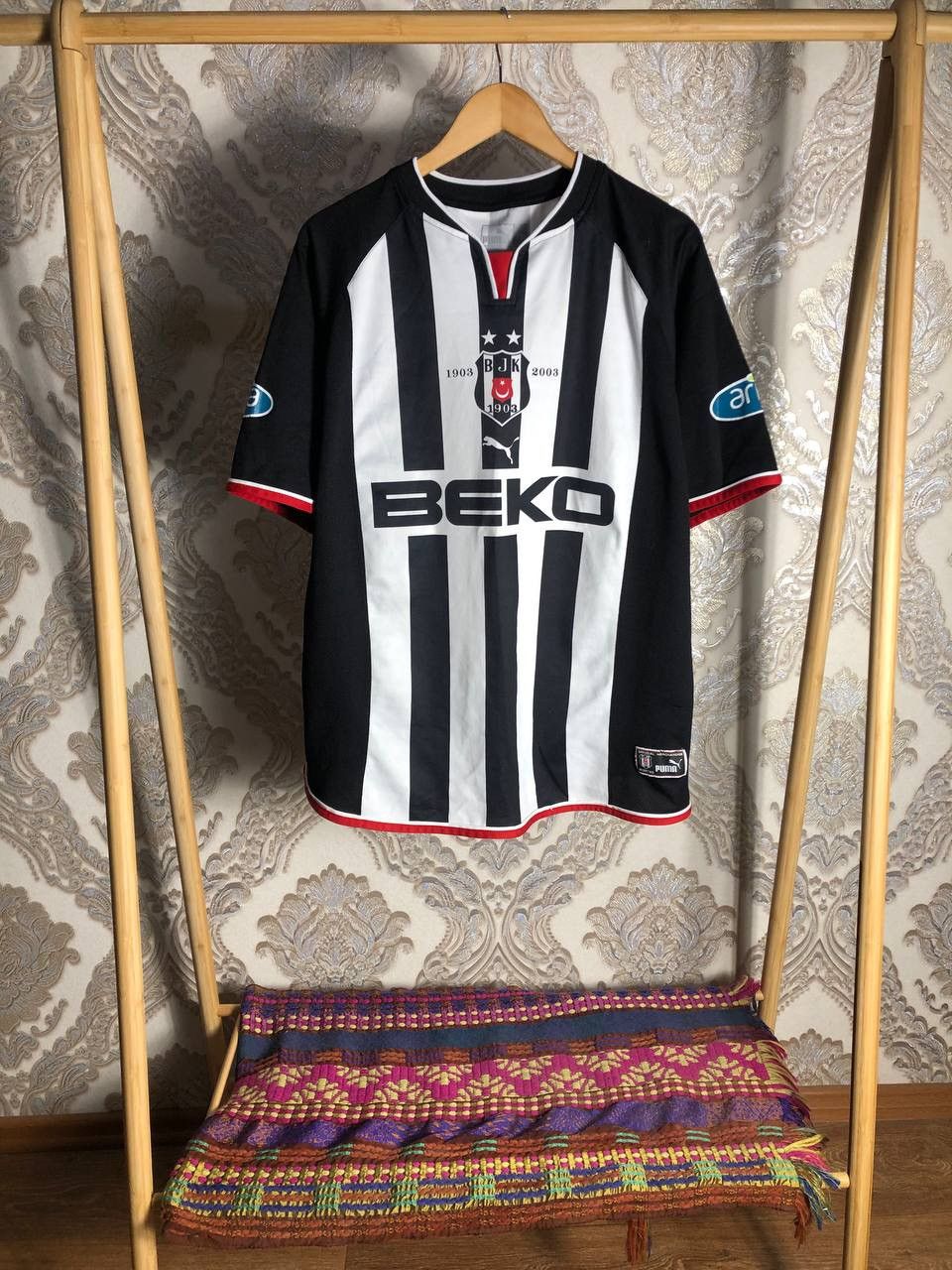 Puma × Vintage VERY RARE PUMA FC BESHIKTASH TURKEY SOCCER JERSEY BLOKECORE Size US XL / EU 56 / 4 - 1 Thumbnail