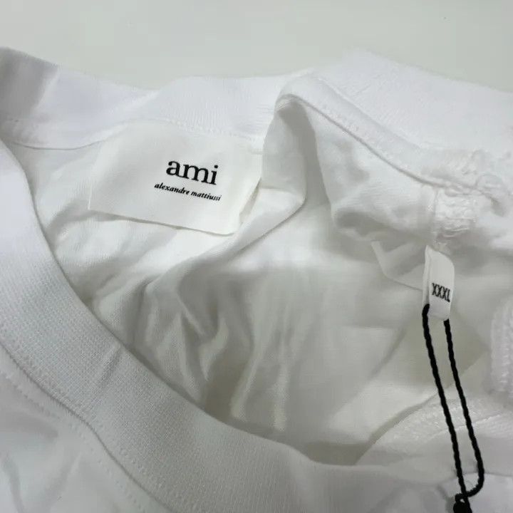 AMI AMI Love Logo Embroidered Short Sleeve T-shirt -2507 Size US XXL / EU 58 / 5 - 4 Thumbnail