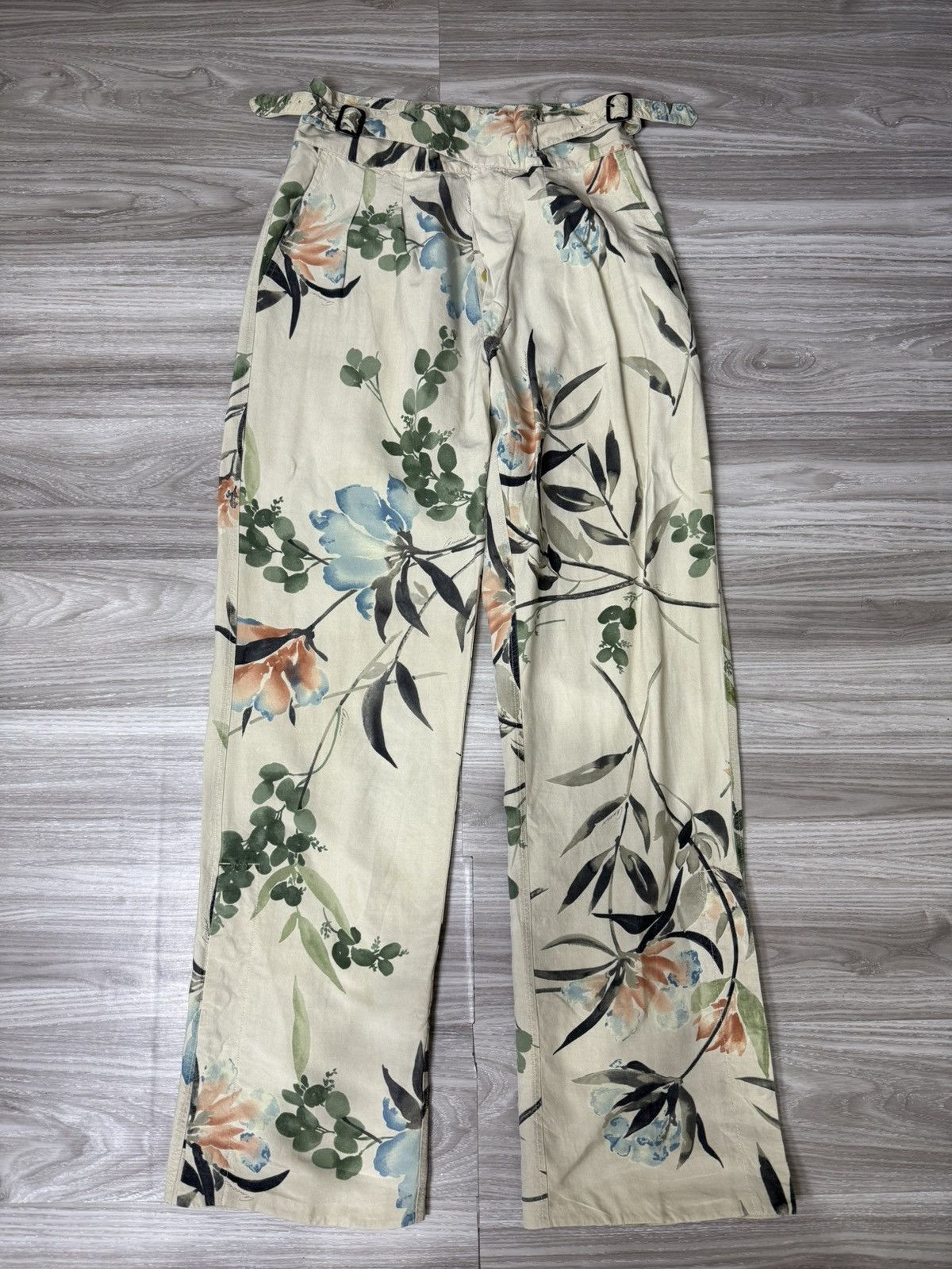 Gucci Runway Gucci Tomford SS2003 floral pants Size US 34 / EU 50 - 1 Thumbnail