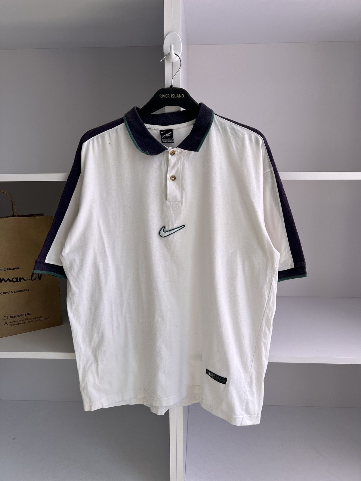 Nike × Vintage Vintage Nike Agassi 90s Polo Swoosh T-Shirt Size US M / EU 48-50 / 2 - 4 Thumbnail
