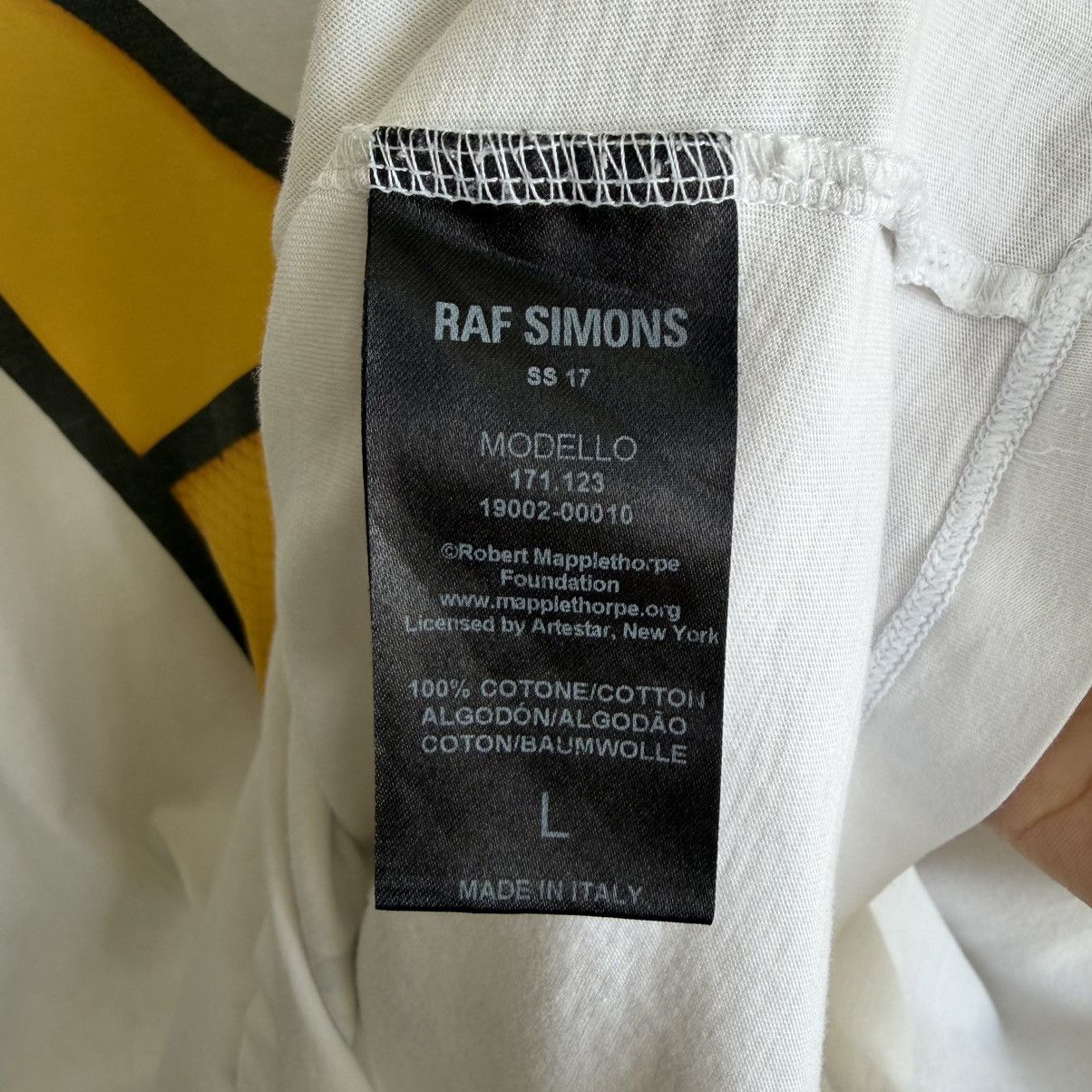 Raf Simons SS17 Raf Simons X Robert Mapplethorpe Tee Shirt Size US L / EU 52-54 / 3 - 4 Thumbnail