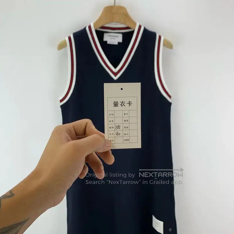 Thom Browne Thom Browne Blue Sleeveless Dress for Women . Size M / US 6-8 / IT 42-44 - 6 Thumbnail