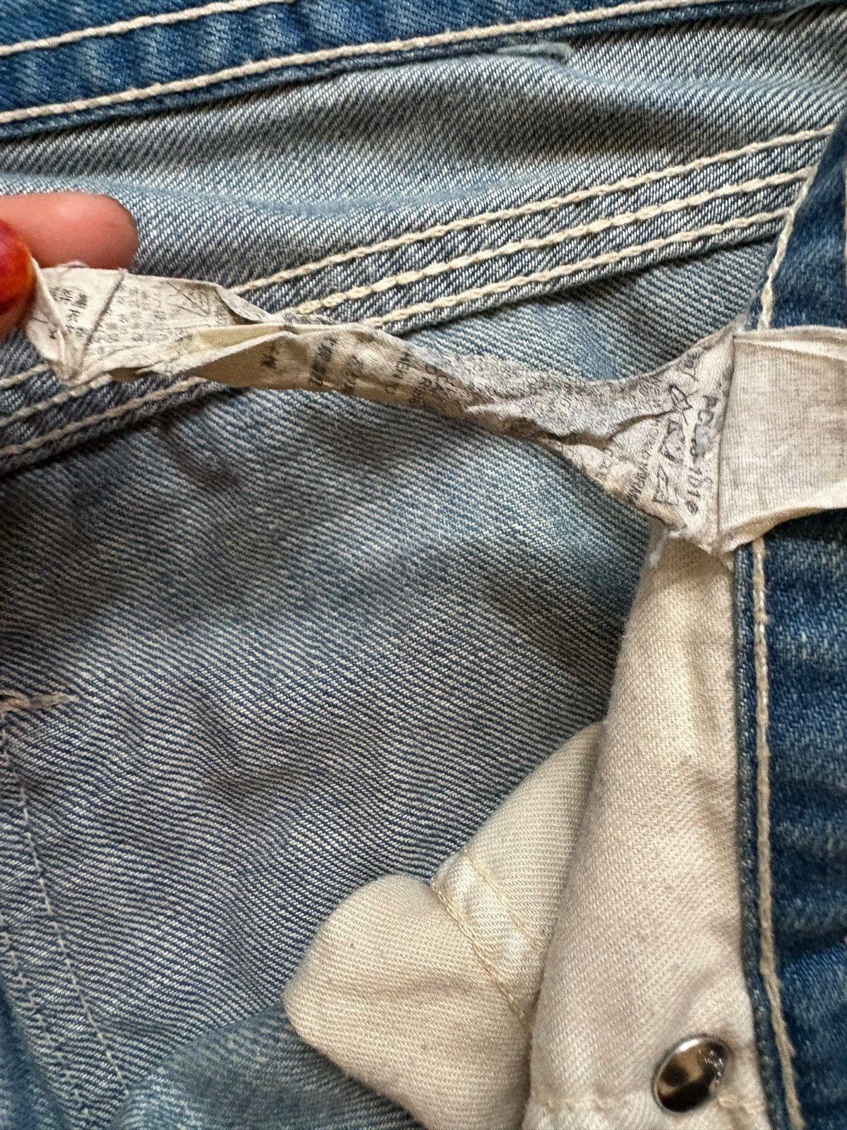 Levi's Vintage 90s Levis 504 Rusty Mud Wash Loose Jeans Size US 35 - 12 Thumbnail